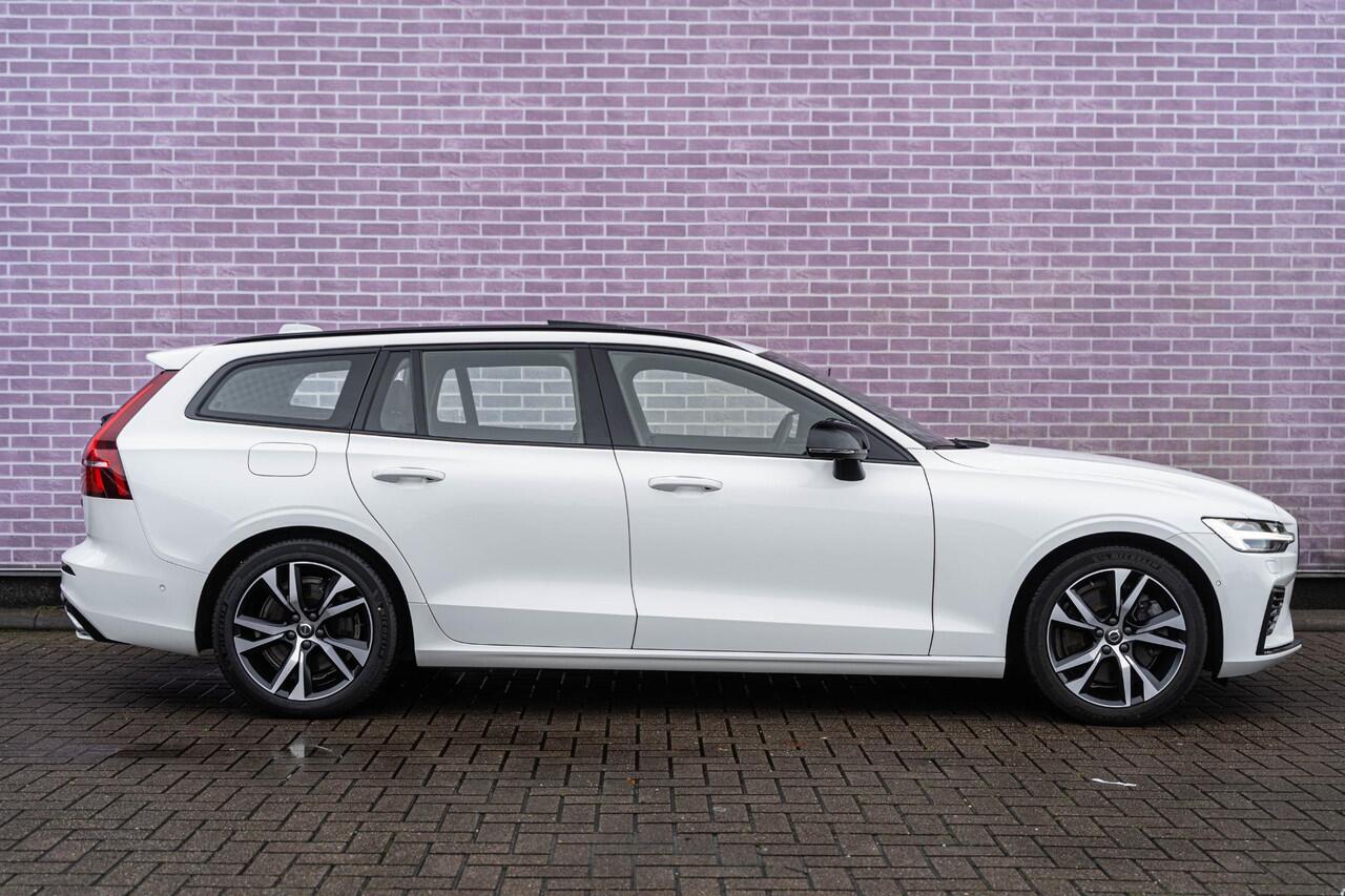 Volvo V60 2.0 T6 Recharge AWD R-Design | Navi | 360 Camera | Schuif-/Kanteldak | Adaptive Cruise | Harman Kardon Audio | Stoel-/Stuurwielverwarming | Park Assist | Sportstoelen | LED | Standkachel | Lederen Bekleding | Zitverlenging | Voorruit Verwarming |