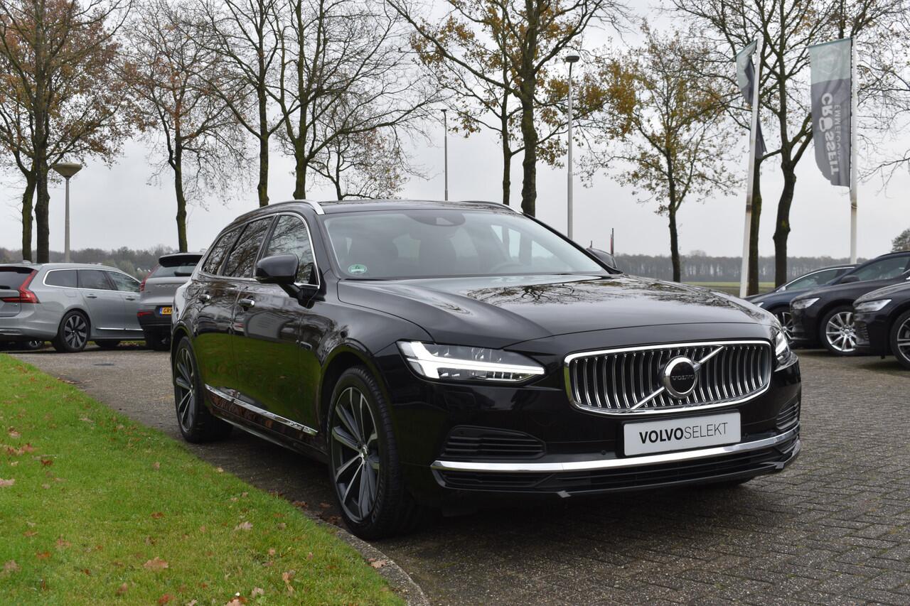 Volvo V90 T8 AWD 390PK Plug-in Hybrid Inscription | H&K | ACC | BLIS | Trekhaak | Camera | Stuurverwarming | Leder
