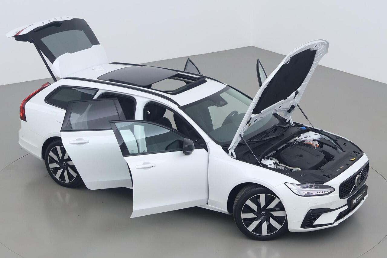 Volvo V90 T6 Plug-in hybrid Ultra Dark | Luchtvering Achter | Massage+Ventilatie | Head-Up | 360° Camera
