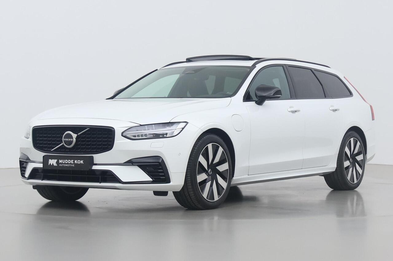 Volvo V90 T6 Plug-in hybrid Ultra Dark | Luchtvering Achter | Massage+Ventilatie | Head-Up | 360° Camera