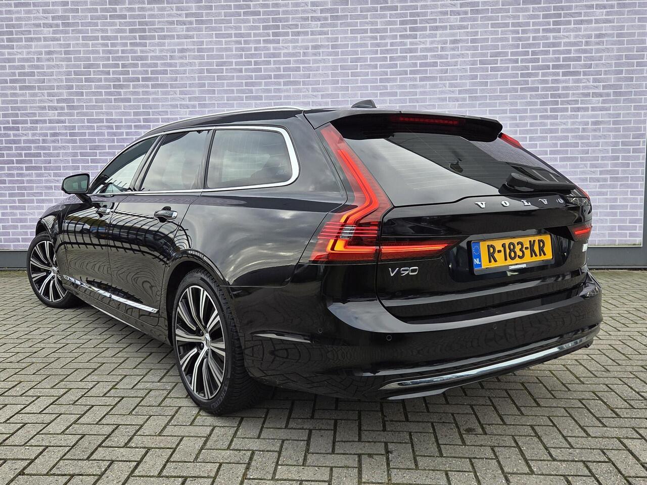Volvo V90 T6 Plug-in Hybrid AWD Inscription Aut | Trekhaak 2100 kg | Google Maps | Long Range Accu | Harman Kardon | Elek. Stoelen | Stoel-/Stuurverwarming | Panoramadak | Wool Blend Interieur | All- seasonbanden