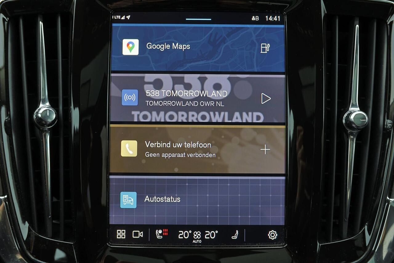 Volvo V90 T6 Recharge AWD Plus Dark - Luchtvering - Panorama/schuifdak - IntelliSafe Assist & Surround - Harman/Kardon audio - Parkeercamera achter - Verwarmde voorstoelen, stuur & achterbank - Parkeersensoren voor & achter - Elektr. bedienb. voorstoelen met geheug