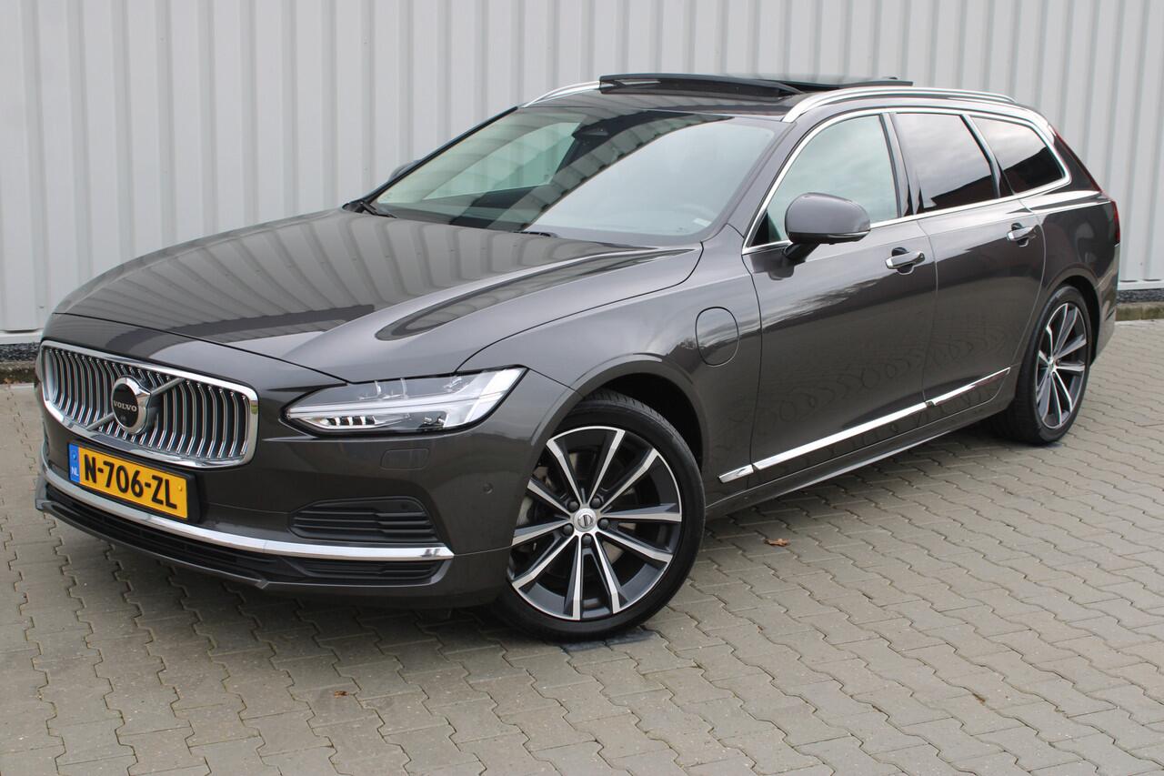 Volvo V90 2.0 T6 AWD Inscription Exclusive | Incl. 12 maanden garantie | Trekhaak | Schuif/kantel dak | Apple carplay | Harman/Kardon | Head-up display | Stoelverwarming + ventilatie | Stuurverwarming | Stoelverwarming achter |