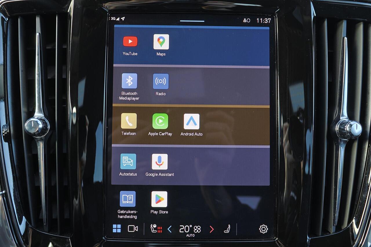 Volvo V90 T6 Recharge AWD Plus Dark - IntelliSafe Assist & Surround - 360º Camera - Harman/Kardon audio - Adaptieve LED koplampen - Verwarmde voorstoelen, stuur & achterbank - Parkeersensoren voor & achter - Elektr. bedienb. voorstoelen met geheugen - Extra getint 