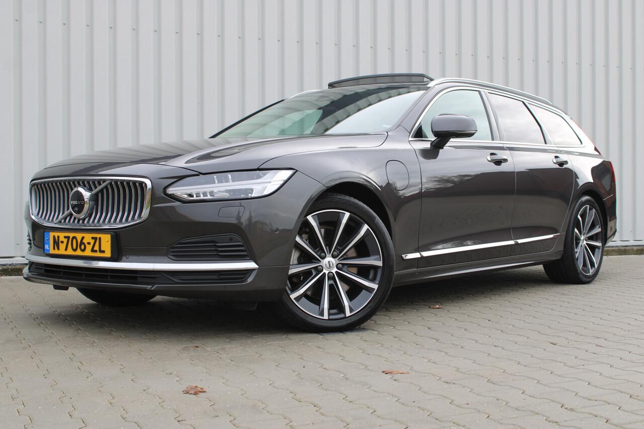 Volvo V90 2.0 T6 AWD Inscription Exclusive | Incl. 12 maanden garantie | Trekhaak | Schuif/kantel dak | Apple carplay | Harman/Kardon | Head-up display | Stoelverwarming + ventilatie | Stuurverwarming | Stoelverwarming achter |