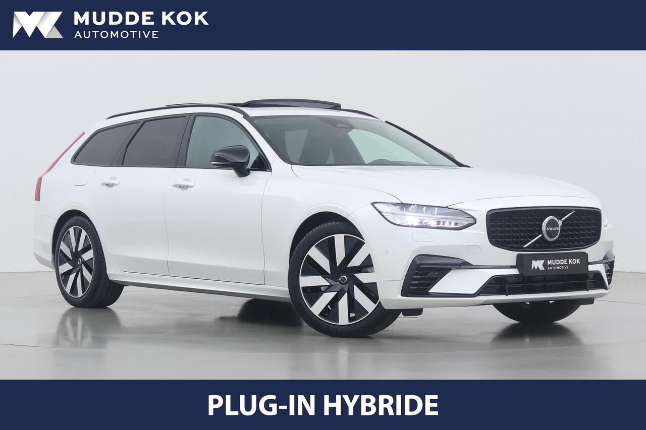 Volvo V90 T6 Plug-in hybrid Ultra Dark | Luchtvering Achter | Massage+Ventilatie | Head-Up | 360° Camera