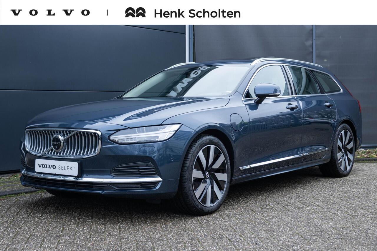 Volvo V90 T6 Automaat Plug-in hybrid AWD Ultra Bright | Verwarmbare voorstoelen | Verwarmbaar stuurwiel | Verwarmbare achterbank | Panoramadak | Premium audio by Harman Kardon | Rondom zichtcamera | 19 inch Lichtmetalen velgen | Alarmklasse 3