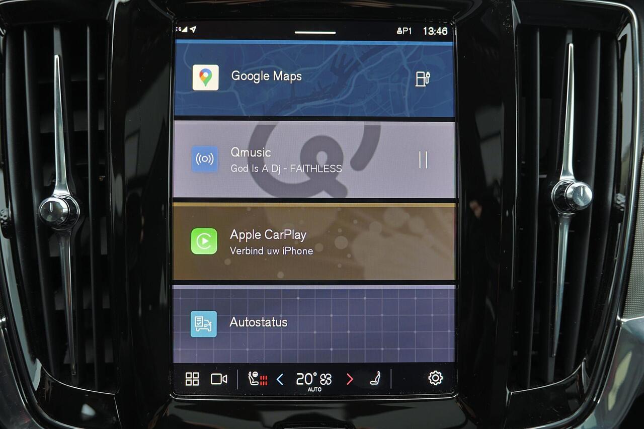 Volvo V90 T6 Recharge AWD Ultra Dark - Luchtvering - Panorama/schuifdak - IntelliSafe Assist & Surround - 360º Camera - Harman/Kardon audio - Adaptieve LED koplampen - Verwarmde voorstoelen, stuur & achterbank - Parkeersensoren voor & achter - Elektr. bedienb. voor