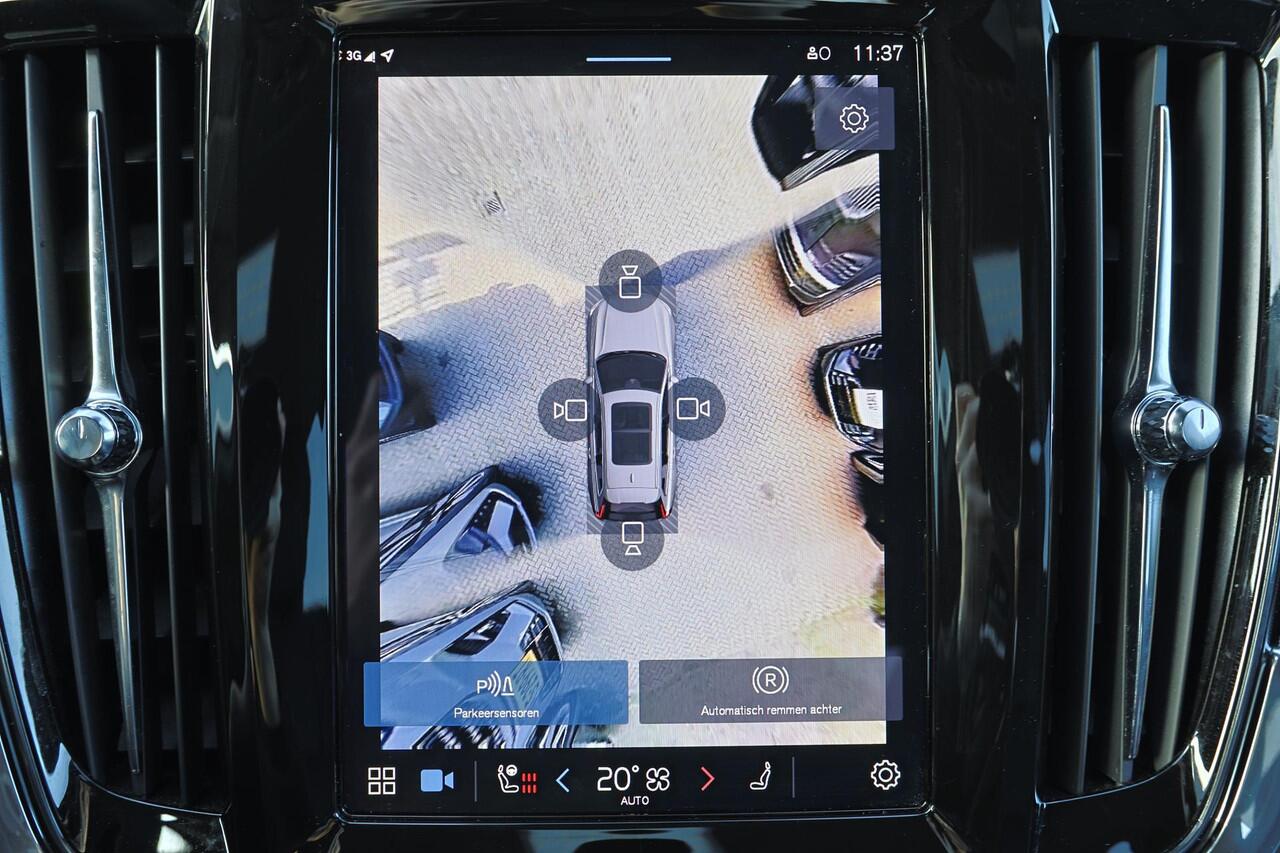 Volvo V90 T6 Recharge AWD Plus Dark - IntelliSafe Assist & Surround - 360º Camera - Harman/Kardon audio - Adaptieve LED koplampen - Verwarmde voorstoelen, stuur & achterbank - Parkeersensoren voor & achter - Elektr. bedienb. voorstoelen met geheugen - Extra getint 