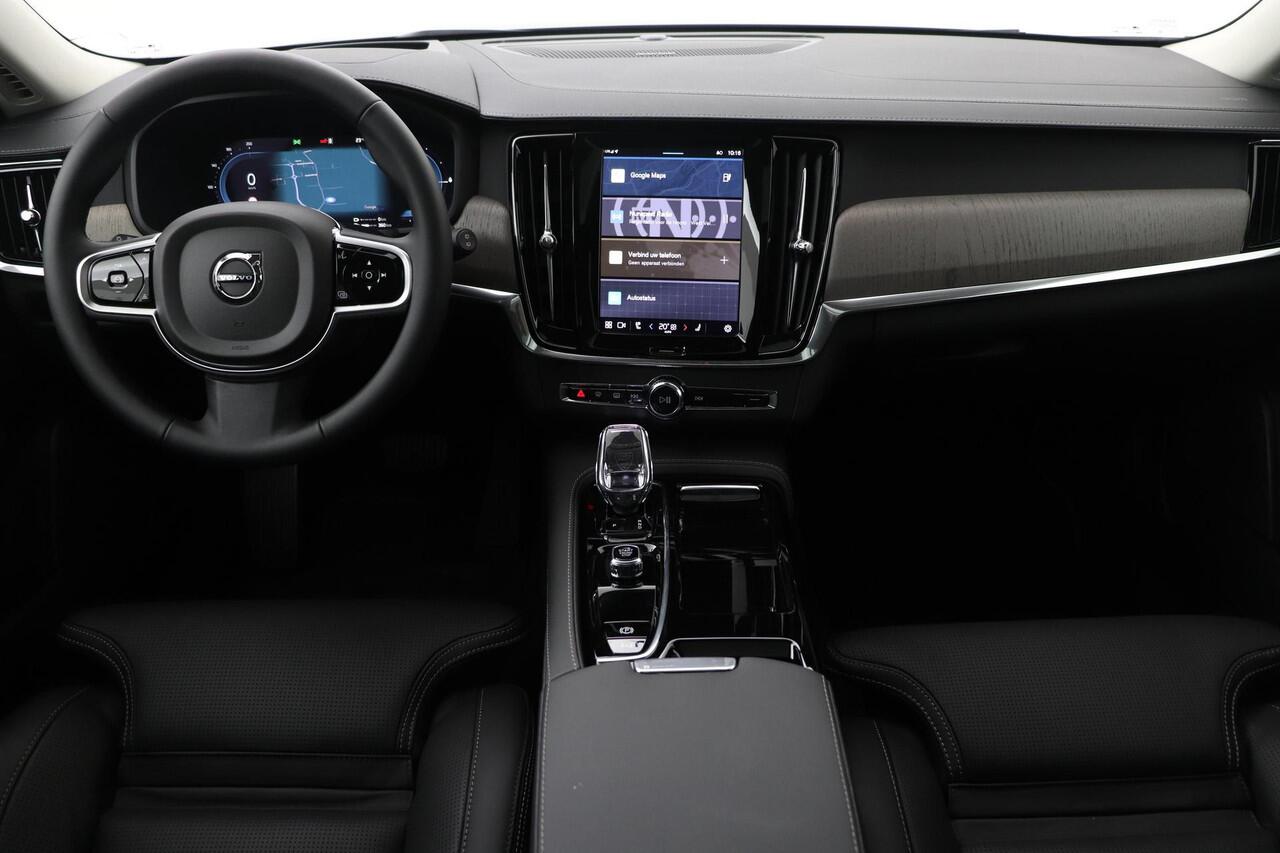 Volvo V90 T6 Plug-in hybrid Ultra Dark | Luchtvering | Massage+Ventilatie | Panoramadak | Head-Up | 360 Camera | Gelamineerd Glas