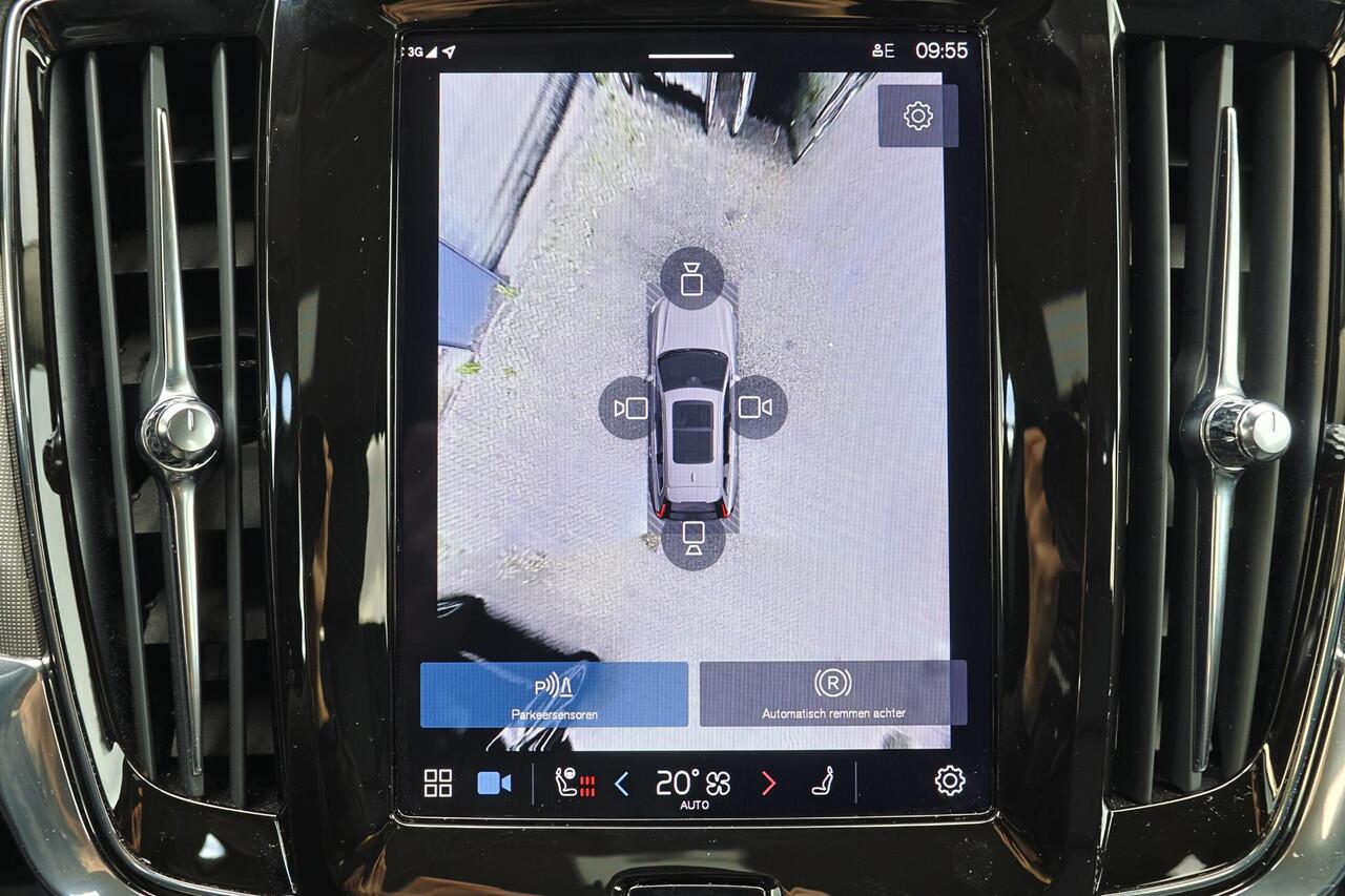 Volvo V90 T6 Recharge AWD Plus Dark - IntelliSafe Assist & Surround - 360º Camera - Harman/Kardon audio - Adaptieve LED koplampen - Verwarmde voorstoelen, stuur & achterbank - Parkeersensoren voor & achter - Elektr. bedienb. voorstoelen met geheugen - Extra getint 