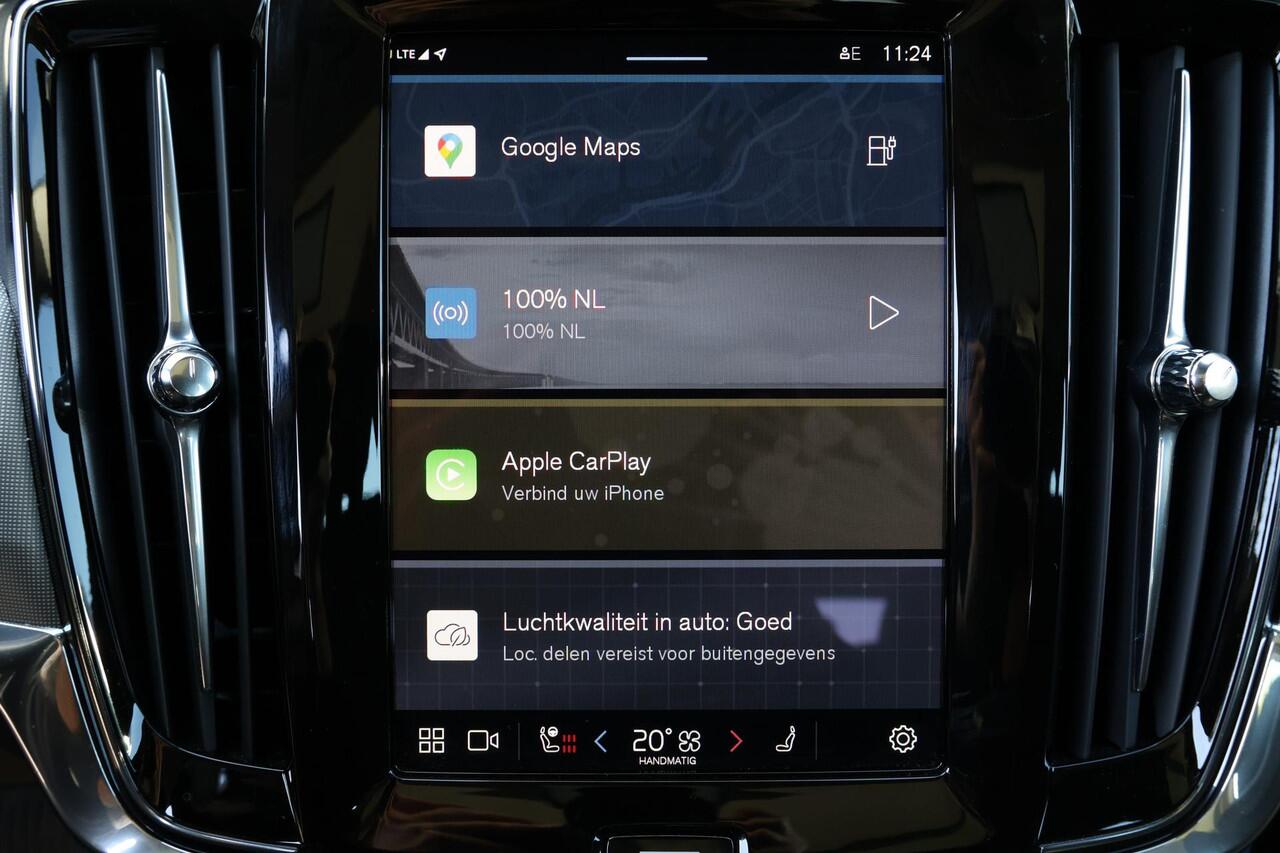 Volvo V90 T6 Recharge AWD Ultra Dark - Panorama/schuifdak - IntelliSafe Assist & Surround - 360º Camera - Adaptieve LED koplampen - Verwarmde voorstoelen, stuur & achterbank - Parkeersensoren voor & achter - Elektr. bedienb. voorstoelen met geheugen - Head up displ