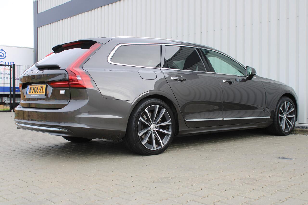 Volvo V90 2.0 T6 AWD Inscription Exclusive | Incl. 12 maanden garantie | Trekhaak | Schuif/kantel dak | Apple carplay | Harman/Kardon | Head-up display | Stoelverwarming + ventilatie | Stuurverwarming | Stoelverwarming achter |