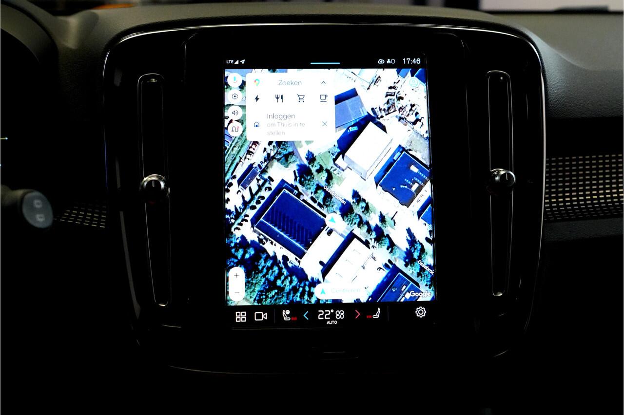 Volvo XC40 Recharge Twin Plus AWD 300kW/408pk Aut. R-Design SOH 92% ADAPT.CRUISE + EL.TREKHAAK + CAMERA + BLIS + PILOT ASSIST + GOOGLE DASHBOARD + LANE ASSIST + SPORTSTOELEN + STOEL-&STUURVERWARMING + PARKSENSOREN V&A + 19" LM-VELGEN!!