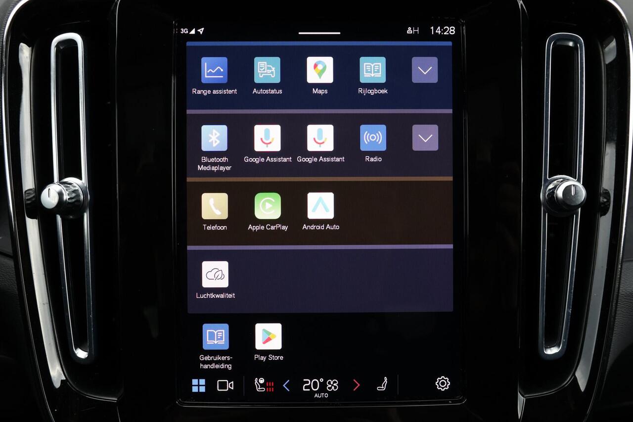 Volvo XC40 Recharge Twin Ultimate 78 kWh - Panorama/schuifdak - IntelliSafe Assist & Surround - 360º Camera - Verwarmde voorstoelen, stuur & achterbank - Parkeersensoren voor & achter - Elektr. bedienb. voorstoelen met geheugen links - Draadloze tel. lader - Warmtep