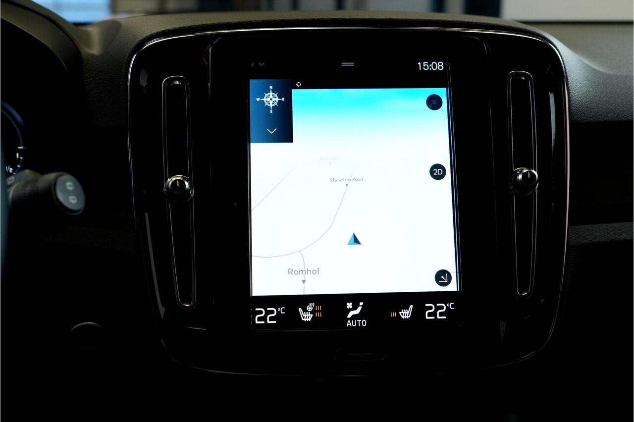 Volvo XC40 1.5 T5 Plug-in Hybrid 193kW/262pk DCT7 Ultimate Dark PANORAMADAK + HARMAN/KARDON + EL.TREKHAAK + ADAPT.CRUISE + PILOT ASSIST + NAVI SENSUS + BLIS + LANE ASSIST + EL.STOELEN + STOEL-&STUURVERWARMING + CAMERA + KEYLESS + PARKSENSOREN V&A + 19" LM-VELGEN!!