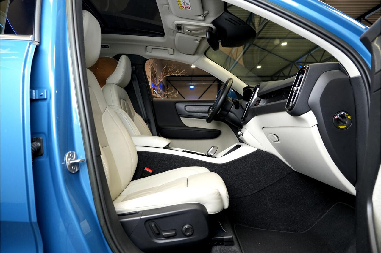 Volvo XC40 1.5 T5 Plug-in Hybrid 193kW/262pk DCT7 Ultimate Bright FACELIFT! PANORAMADAK + HARMAN/KARDON + ADAPT.CRUISE + PILOT ASSIST + NAVI SENSUS + BLIS + LANE ASSIST + EL.STOELEN + STOEL-&STUURVERWARMING + CAMERA + KEYLESS + PARKSENSOREN V&A + 19" LM-VELGEN!!