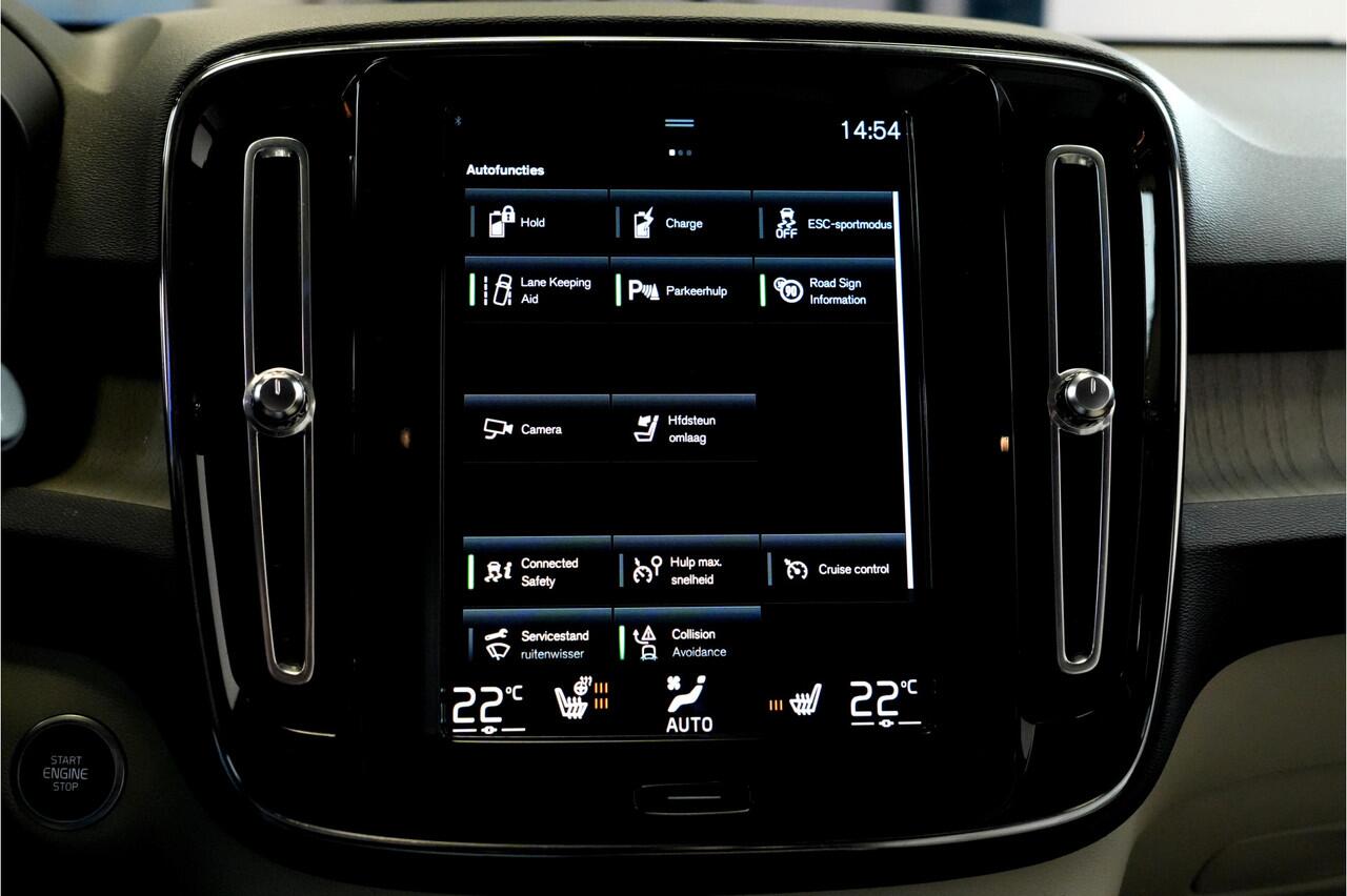 Volvo XC40 1.5 T5 193kW/262pk DCT7 Recharge Inscription PANORAMADAK + HARMAN/KARDON + NAPPALEER + EL.STOEL MET MEMORY + STOEL-&STUURVERWARMING + ADAPT.CRUISE + LANE ASSIST + NAVI SENSUS + KEYLESS ENTRY&GO + EL.TREKHAAK + CAMERA + PARKSENSOREN V&A + 19" LM-VELGEN!!