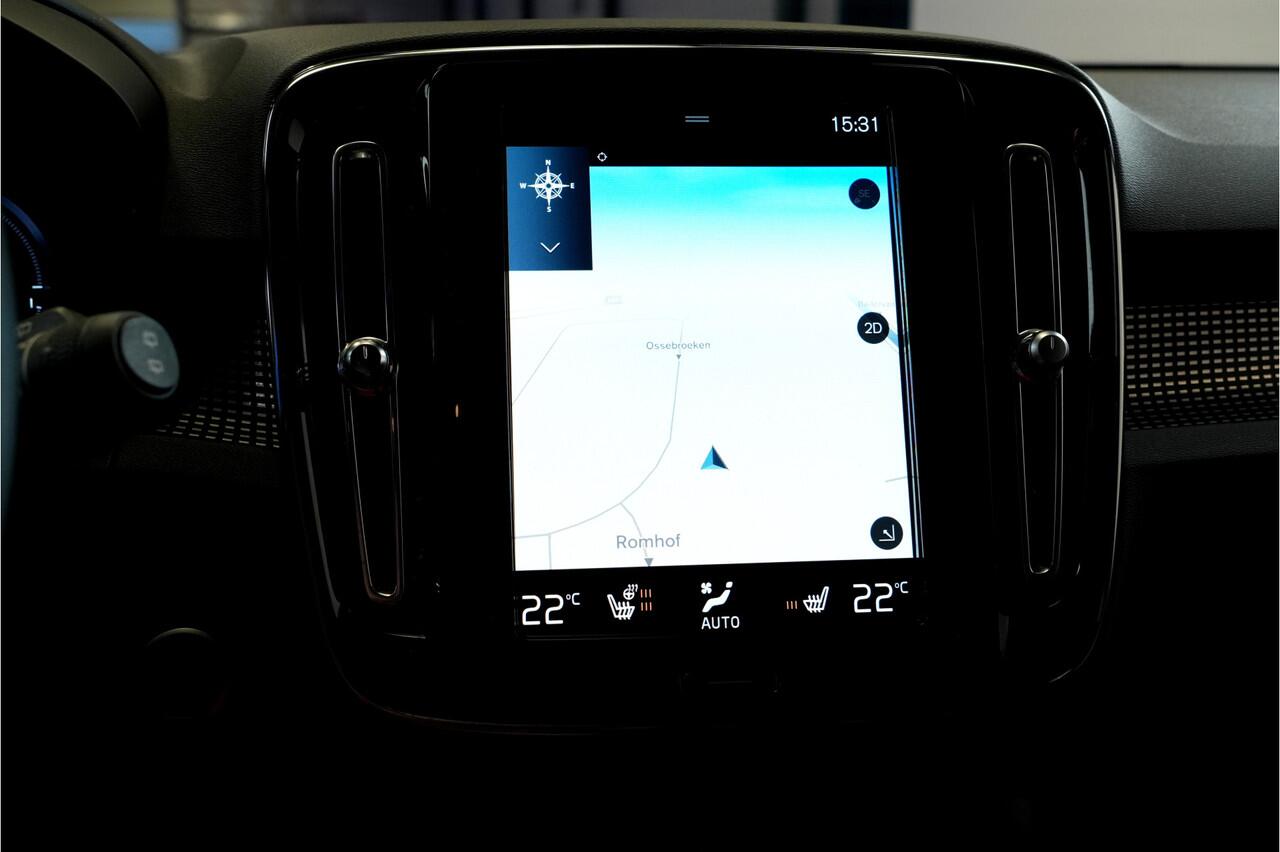 Volvo XC40 1.5 T4 155kW/211pk DCT7 Recharge R-Design PANORAMADAK + HARMAN/KARDON + LEER/ALCANTARA + EL.STOEL MET MEMORY + STOEL-&STUURVERWARMING + ADAPT.CRUISE + LANE ASSIST + NAVI SENSUS + KEYLESS ENTRY&GO + CAMERA + PARKSENSOREN V&A + 19" LM-VELGEN!!