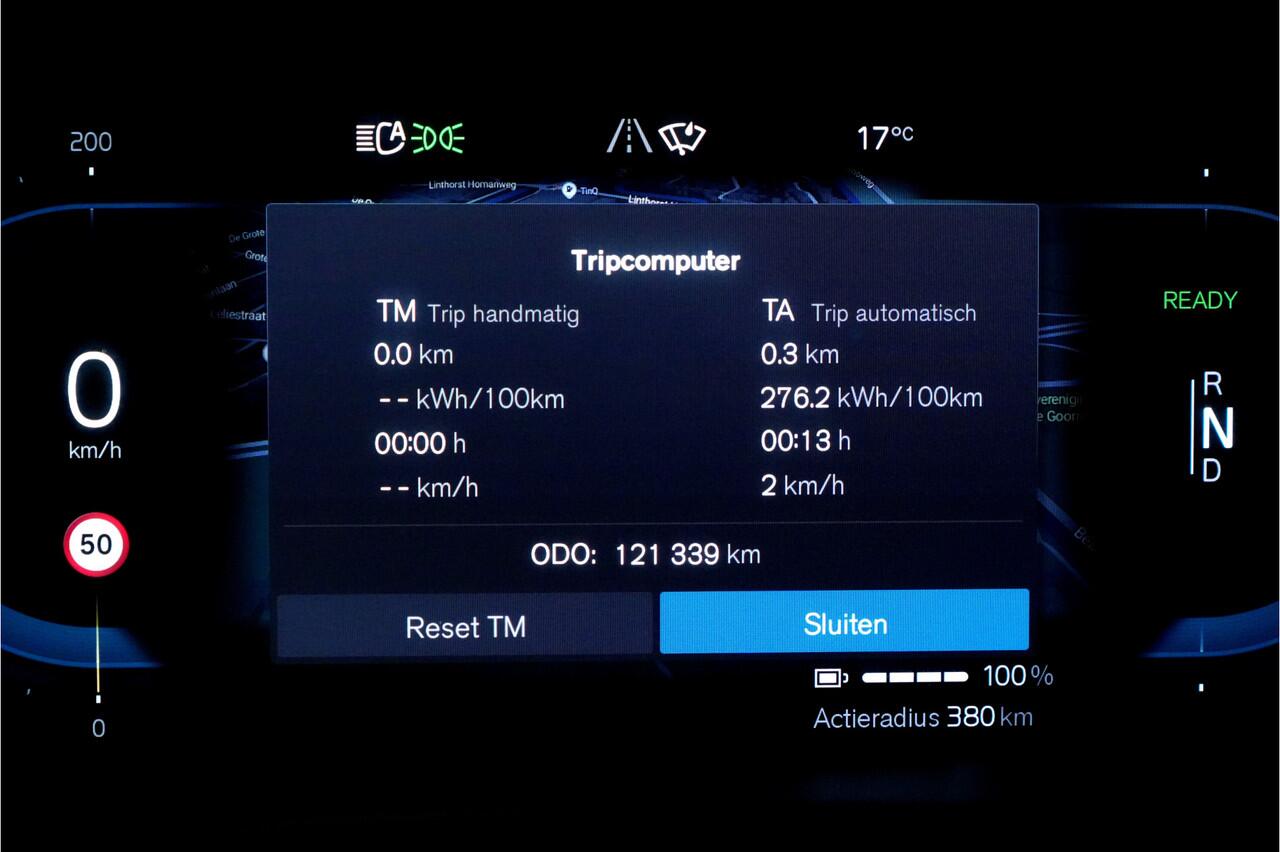Volvo XC40 Recharge Twin Plus AWD 300kW/408pk Aut. R-Design SOH 92% ADAPT.CRUISE + EL.TREKHAAK + CAMERA + BLIS + PILOT ASSIST + GOOGLE DASHBOARD + LANE ASSIST + SPORTSTOELEN + STOEL-&STUURVERWARMING + PARKSENSOREN V&A + 19" LM-VELGEN!!
