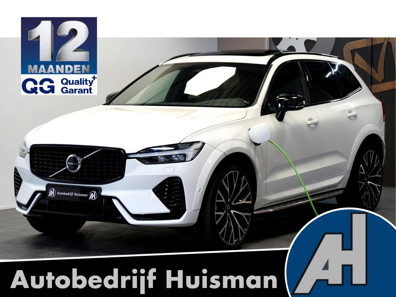 Volvo XC60 2.0 T6 AWD 293kW/399pk Aut8 Plug-in Hybrid Long Range R-Design LUCHTVERING + PANORAMADAK + HARMAN/KARDON + ADAPT.CRUISE + PILOT ASSIST + STOELVERWARMING V&A + 360 CAMERA + LANE ASSIST + BLIS + GOOGLE NAVI + PD-GLASS + PARKSENSOREN V&A + 22" LM-VELGEN!!
