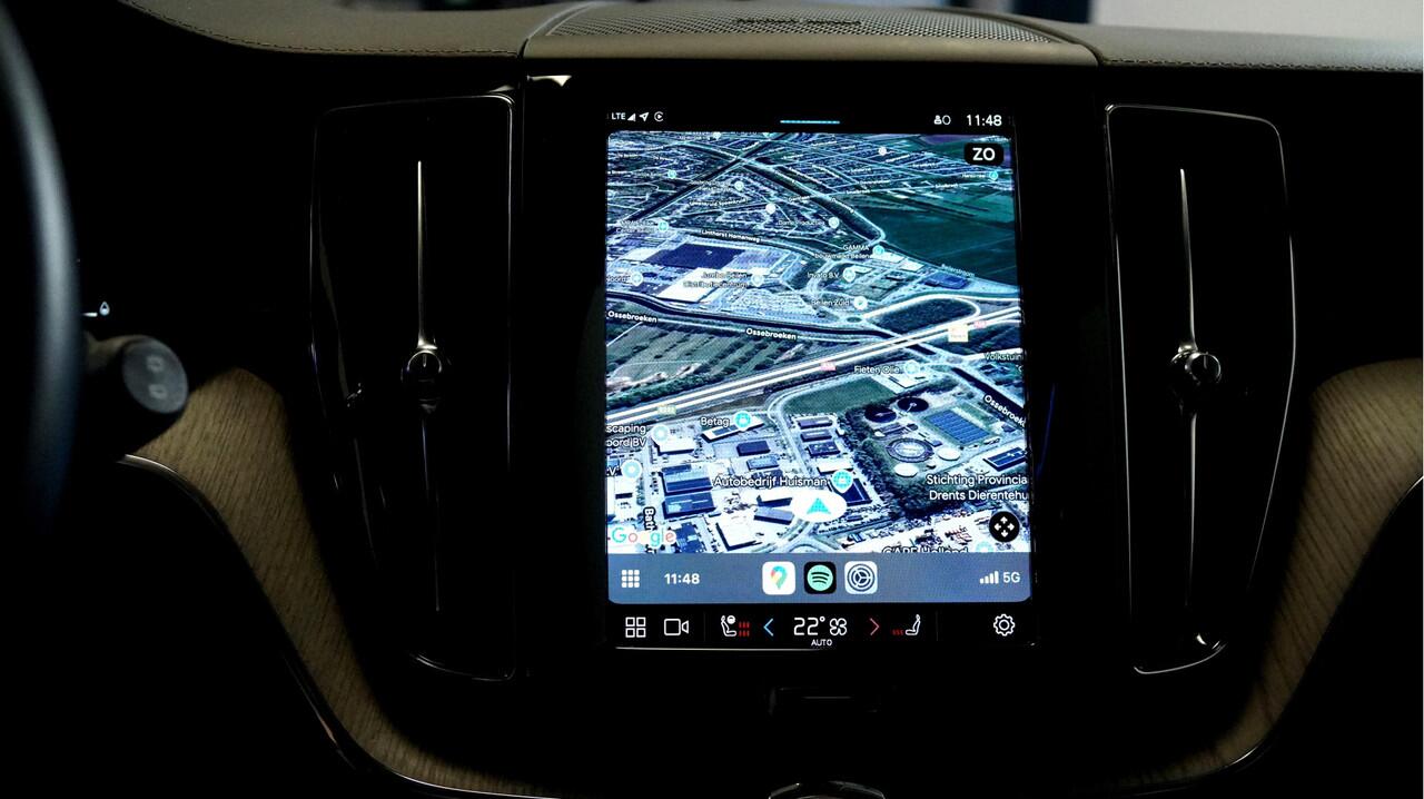 Volvo XC60 2.0 T6 AWD 250kW/340pk Aut8 Plug-in hybrid Inscription PANORAMADAK + HARMAN/KARDON + ADAPT.CRUISE + PILOT ASSIST + LANE ASSIST + 360 CAMERA + STOEL-&STUURVERWARMING + LANE ASSIST + GOOGLE DASH + PARKSENSOREN V&A + 21" LM-VELGEN!!