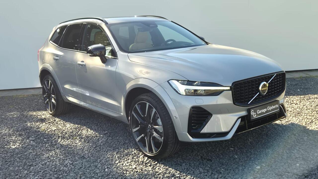 Volvo XC60 2.0 T8 PHEV AWD Ultra Dark Luchtvering - Bowers Wilkins Sound - 22 Licht metalen Wielen - Gelamineerde zijruiten - Massage functie voorstoelen - Alarm - Climate - RC20 Lederen interieur