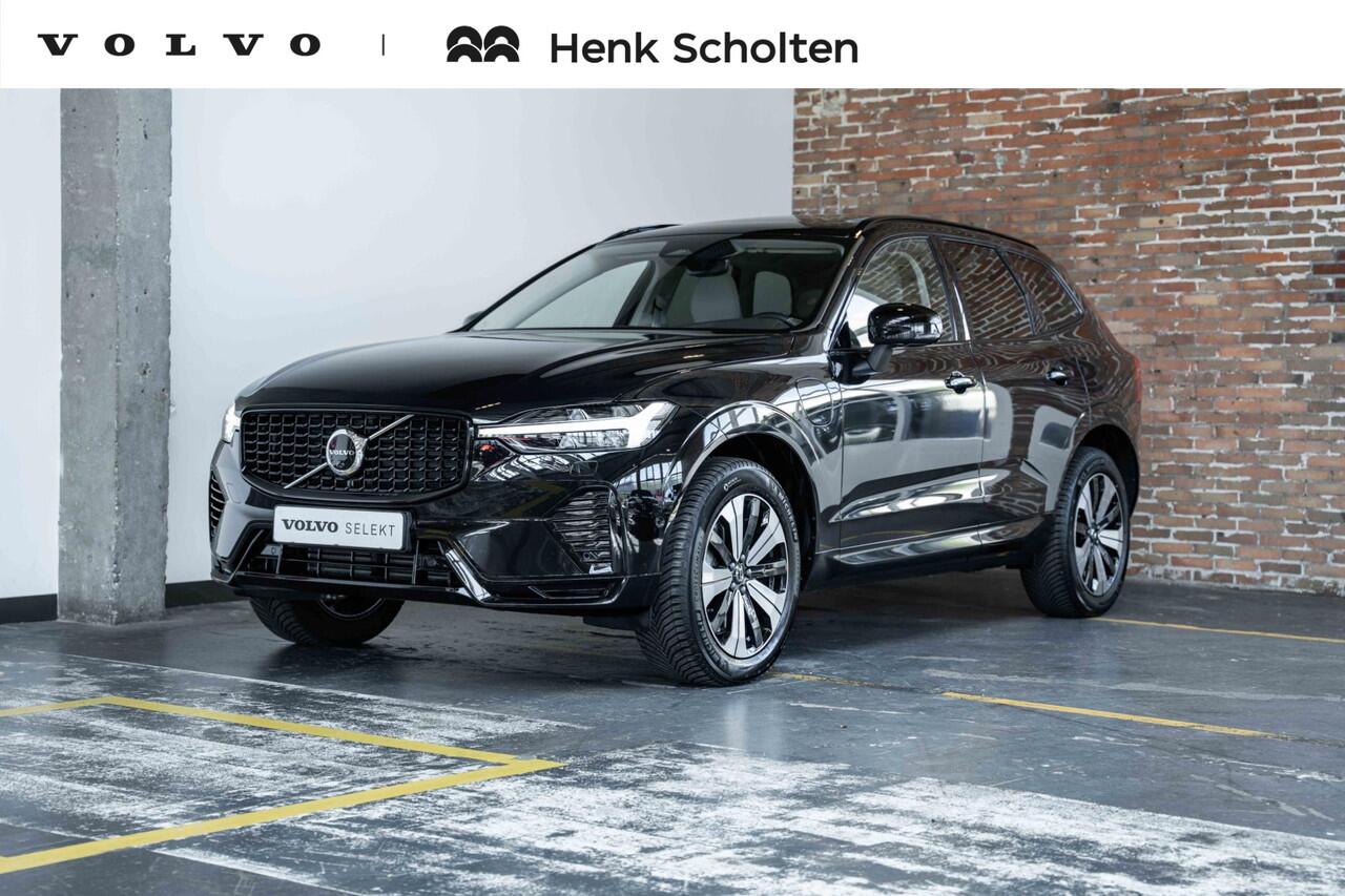 Volvo XC60 T6 Automaat Plug-in hybrid AWD Plus Dark | Harman Kardon premium audio | Blond lederen bekleding | Panoramadak | Google infotainment | 4-seizoenenbanden | Adaptive cruise control | Semi-electrische wegklapbare trekhaak | 360° parkeercamera | Parkeersensor