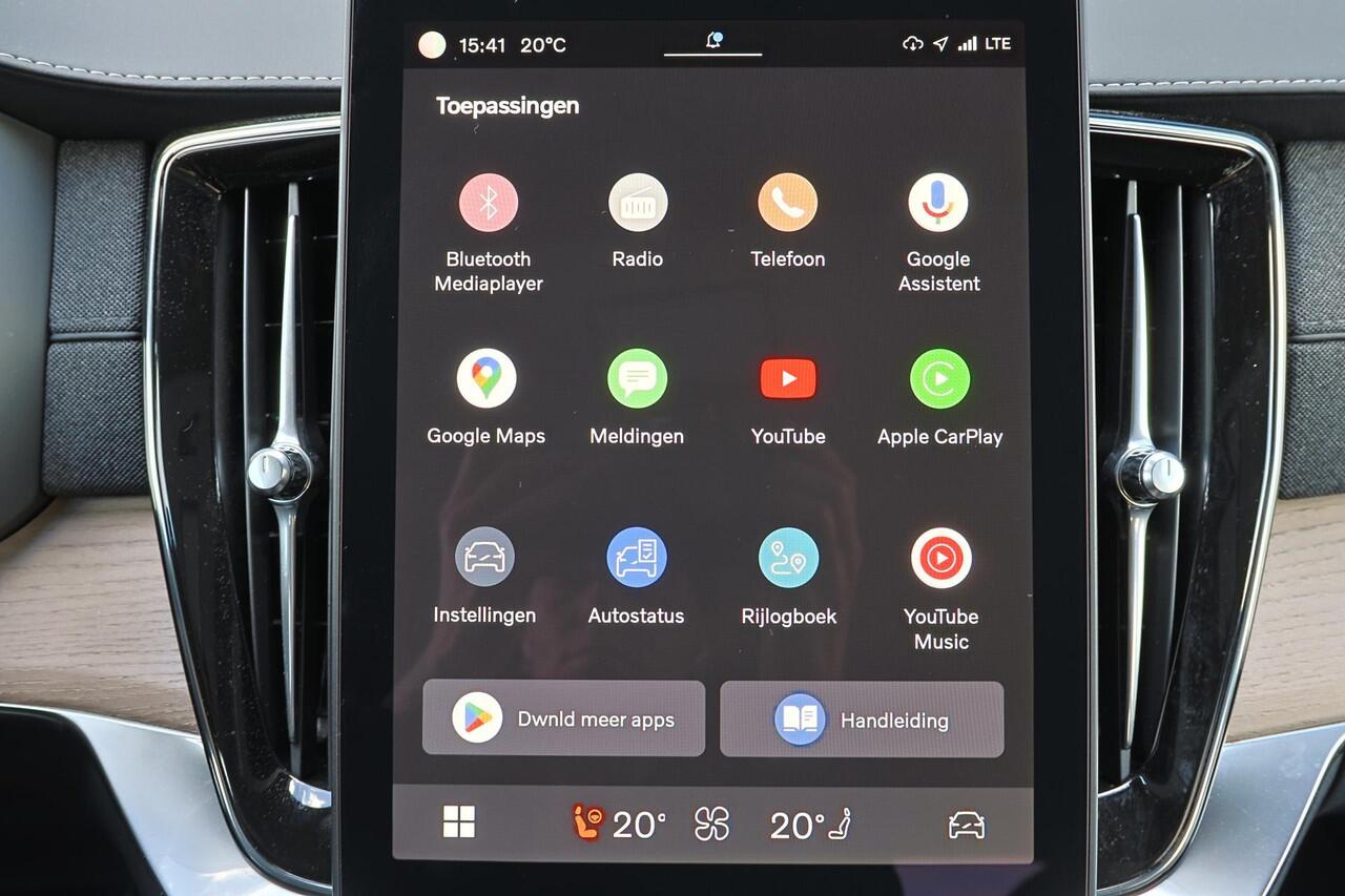 Volvo XC90 T8 Recharge AWD Plus Dark - Panorama/schuifdak - IntelliSafe Assist & Surround - 360º Camera - Harman/Kardon audio - Verwarmde voorstoelen, stuur & achterbank - Parkeersensoren voor & achter - Elektr. bedienb. voorstoelen met geheugen - Draadloze tel. lad