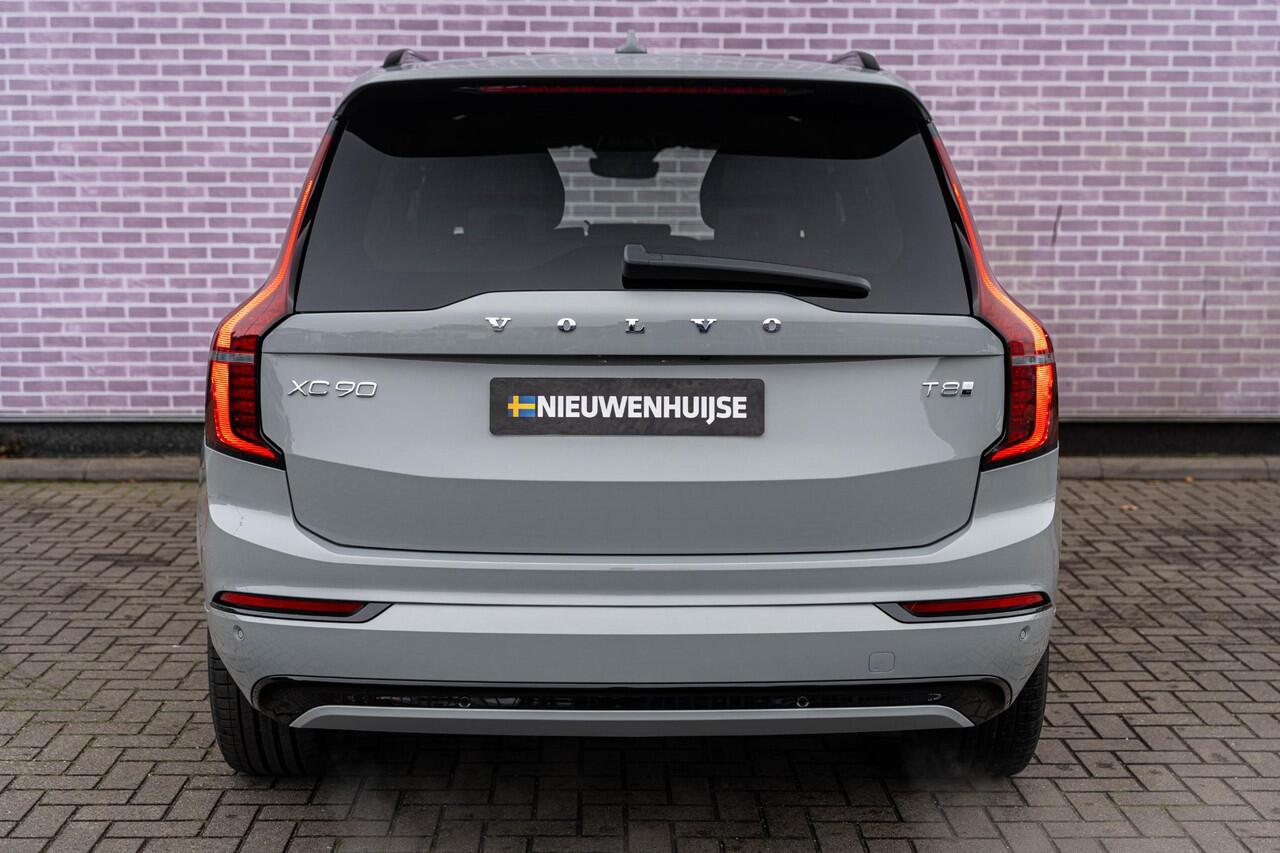 Volvo XC90 T8 Plug-in hybrid AWD Ultra Dark | 7-Zits | Google | Longe Range | Luchtvering | Bowers & Wilkins Audio | Nappa Leder | Head-up Display | Standkachel | Getint Glas | Schuif-/Kanteldak | 22" LM