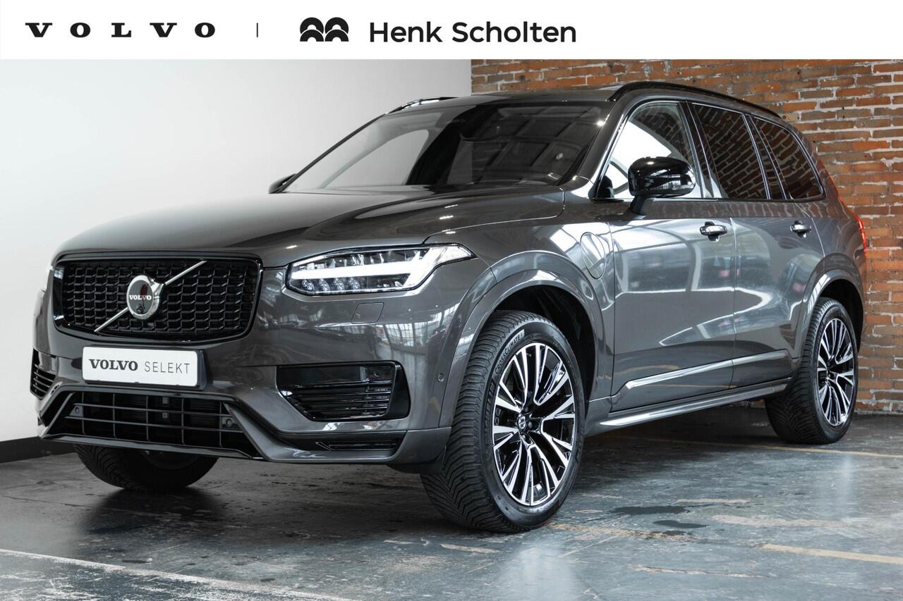 Volvo XC90 T8 Recharge AWD Ultimate Dark | Wegklapbare trekhaak | 360 Graden Camera | Getint Glas Achter | Luchtvering | Adaptieve Cruise Control | Verwarmbare Voorstoelen | Dodehoekdetectie Met Correctie | Panorama Dak | Rijstrooksensor Met Correctie | Navigatiesys