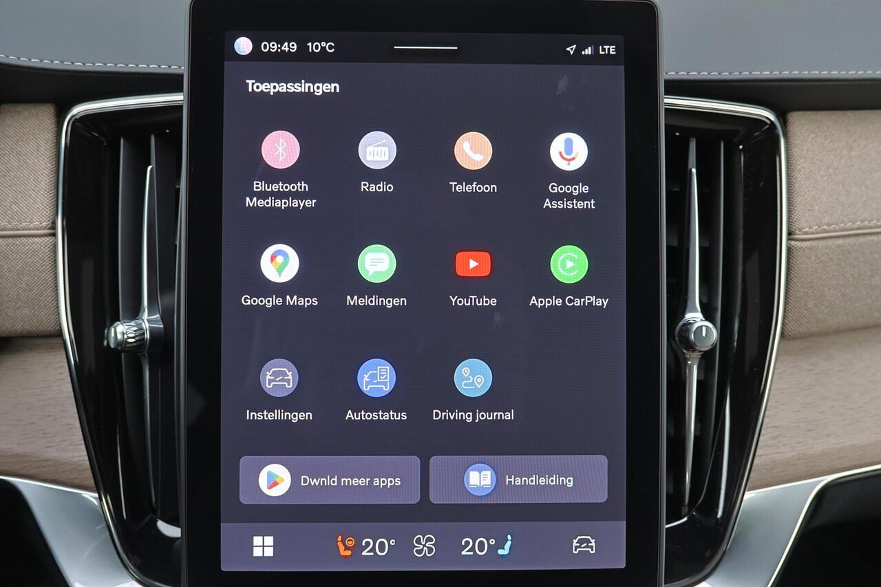 Volvo XC90 T8 Recharge AWD Ultra Dark - Luchtvering - Panorama/schuifdak - IntelliSafe Assist & Surround - 360º Camera - Bowers & Wilkins audio - Adaptieve LED koplampen - Verwarmde voorstoelen, stuur & achterbank - Parkeersensoren voor & achter - Elektr. bedienb. v