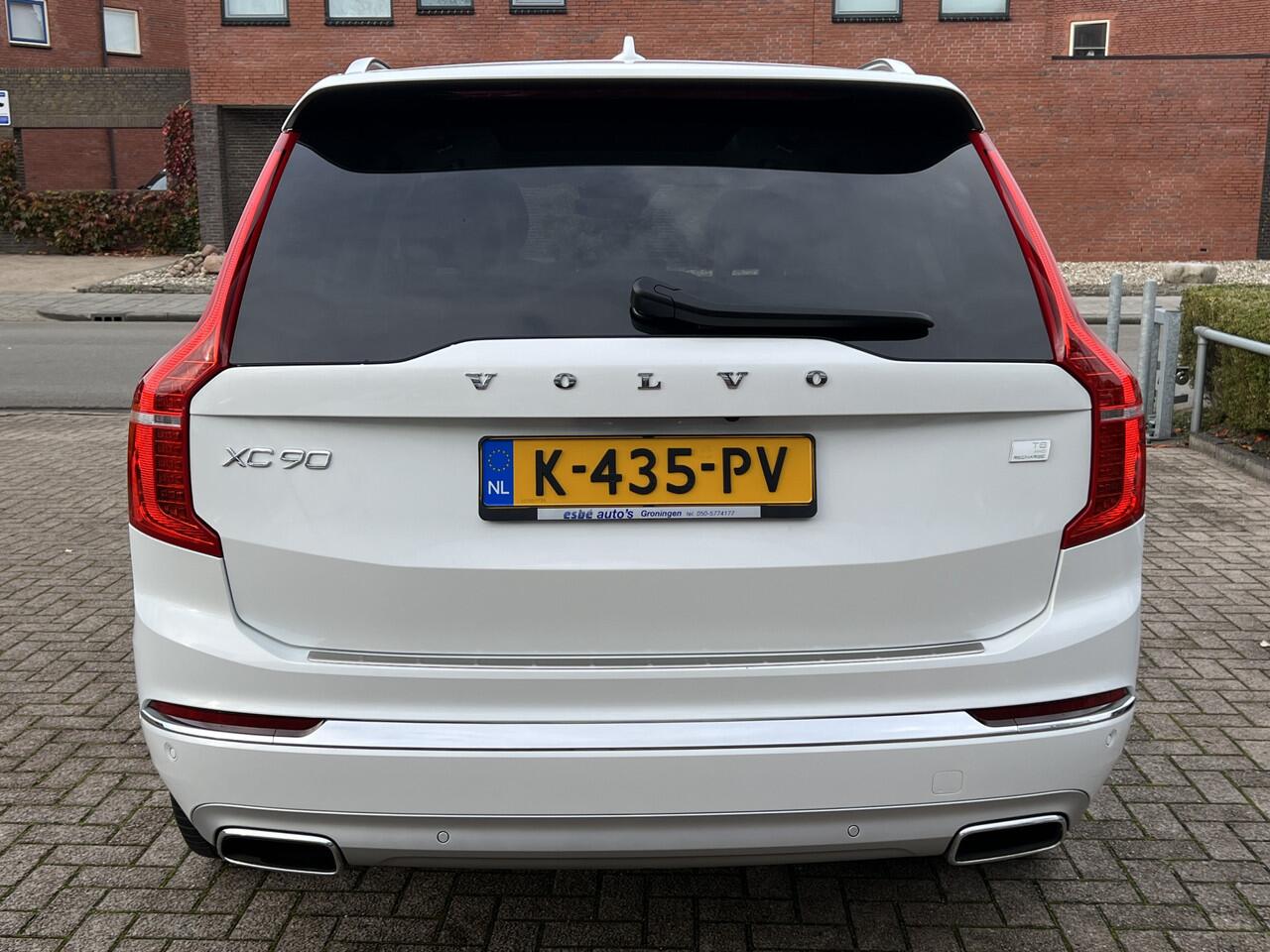 Volvo XC90 2.0 T8 Recharge 392 pk AWD Inscription 7-P Panoramadak Trekhaak Luchtvering 360 Camera Harman Kardon Pilot Assist Stuur + Stoelverwarming + Koeling Nappa Leer Head Up 20 Inch + All Season Plug in Hybride NL Auto Vol Opties