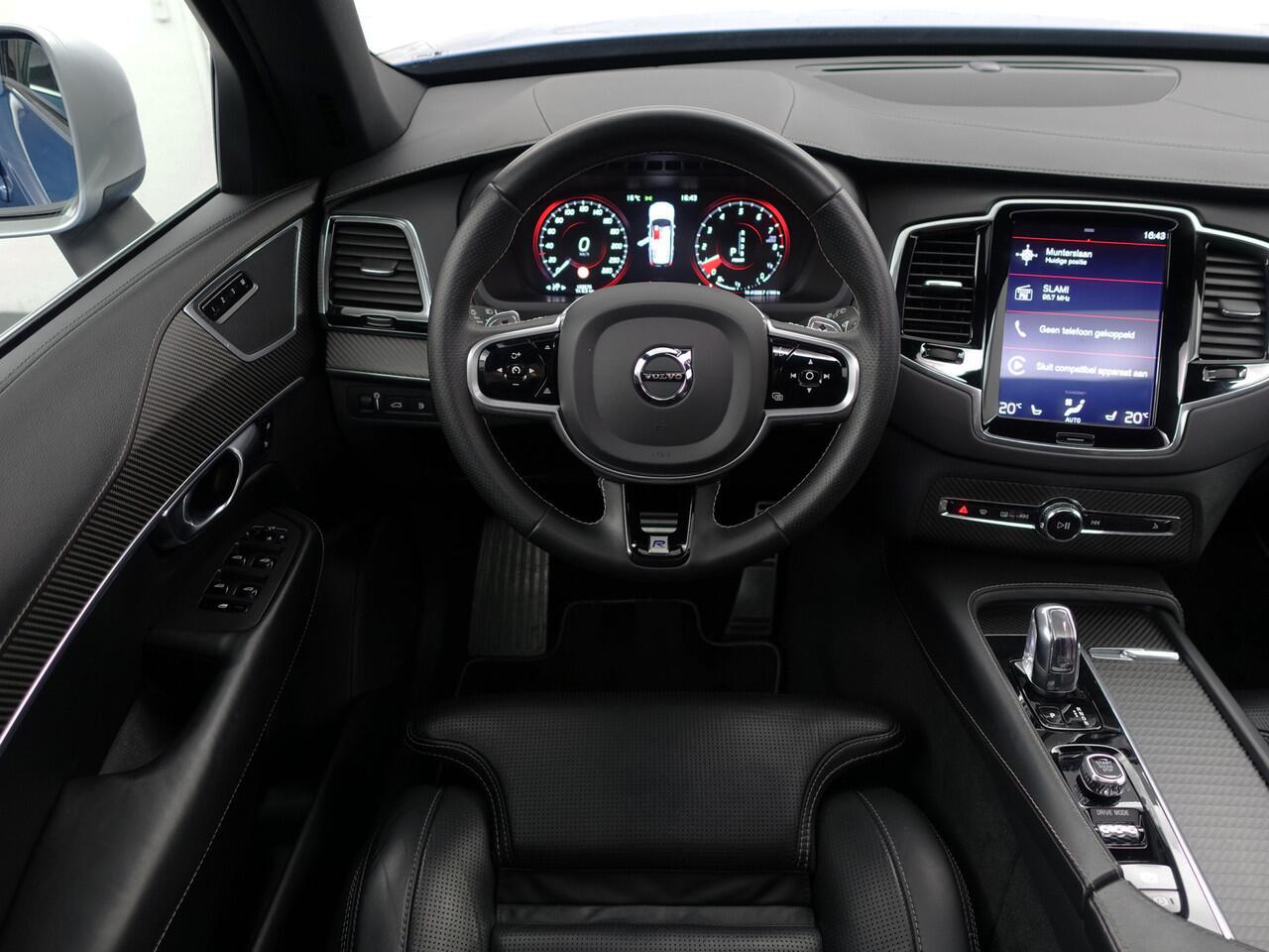 Volvo XC90 2.0 T8 Twin Engine AWD R-Design- 7 Pers, Carbon Afwerking, Panoramadak, 360 Camera, Carplay, Android Auto