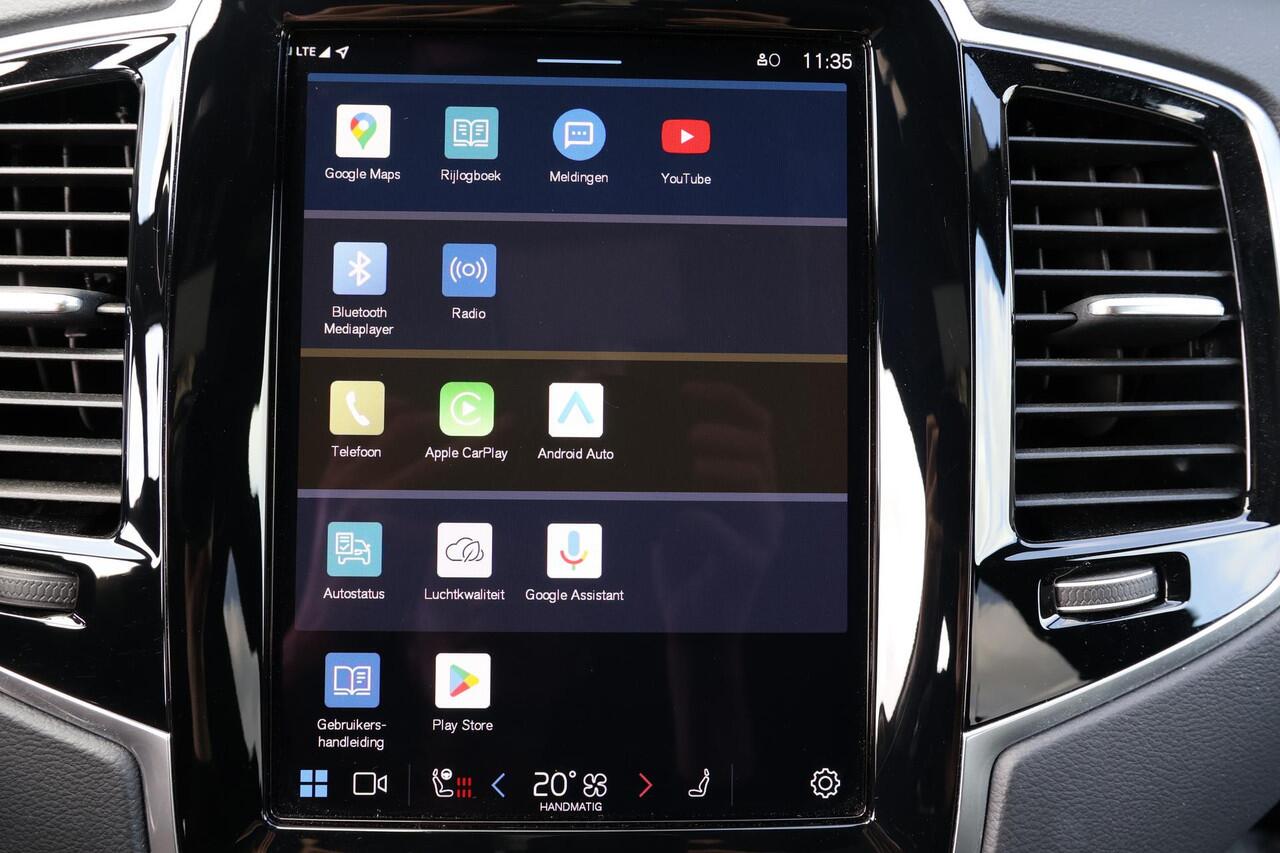 Volvo XC90 T8 Recharge AWD Ultimate Dark - Luchtvering - Panorama/schuifdak - IntelliSafe Assist & Surround - 360º Camera - Adaptieve LED koplampen - Verwarmde voorstoelen, stuur & achterbank - Parkeersensoren voor & achter - Elektr. bedienb. voorstoelen met geheug