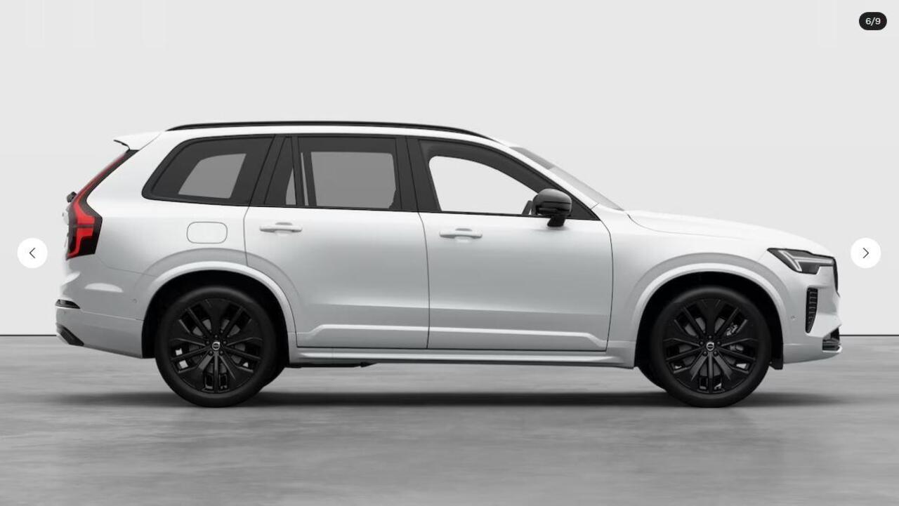 Volvo XC90 T8 Plug-in hybrid Ultra Black Edition | Luchtvering | Bowers & Wilkins | Massage+Ventilatie | Gelamineerd Glas | Trekhaak | 21 Inch