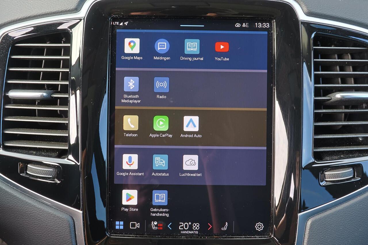 Volvo XC90 T8 Recharge AWD Plus Bright - Panorama/schuifdak - IntelliSafe Assist & Surround - 360º Camera - Harman/Kardon audio - Adaptieve LED koplampen - Verwarmde voorstoelen, stuur & achterbank - Parkeersensoren voor & achter - Elektr. bedienb. voorstoelen met g