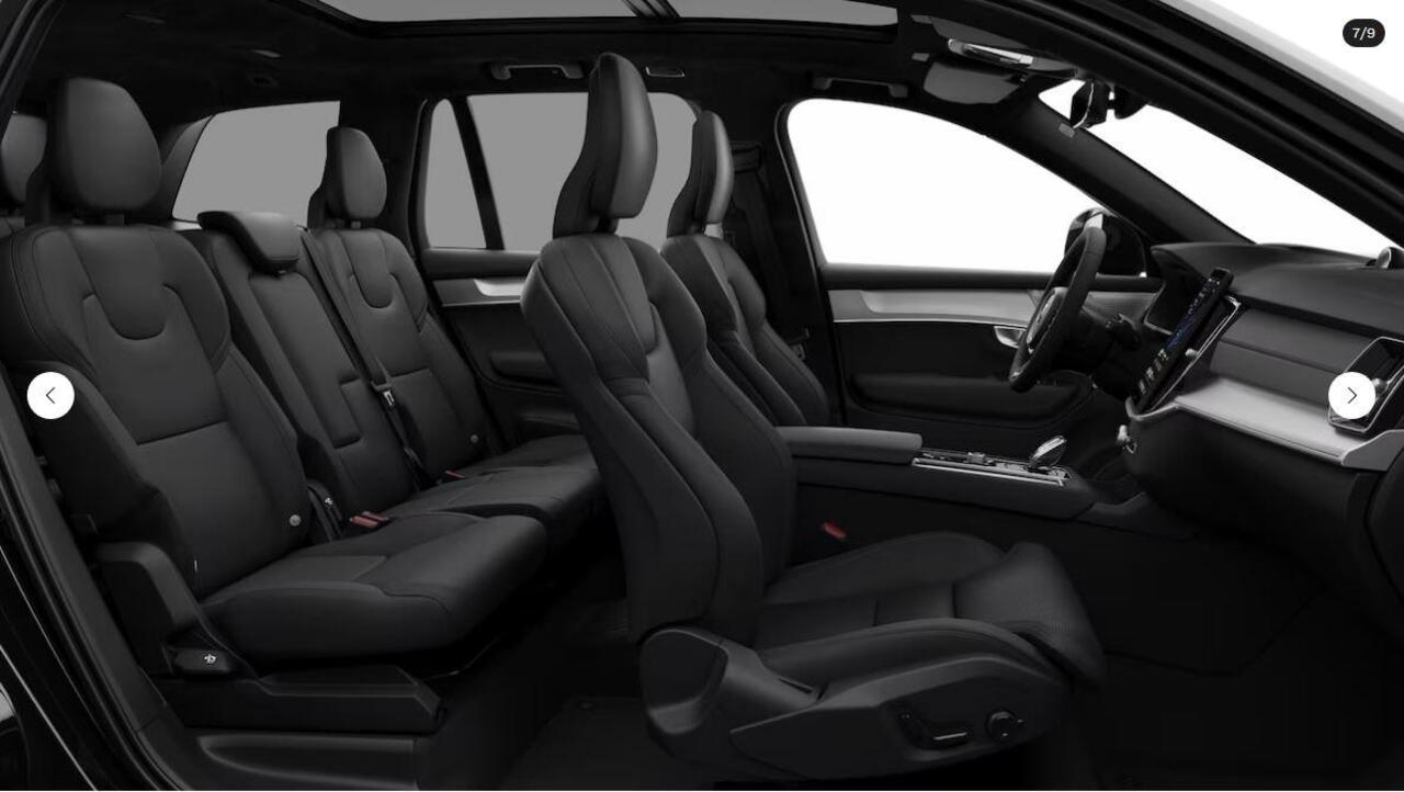Volvo XC90 T8 Plug-in hybrid Ultra Black Ed. Exec. | Luchtvering | Bowers & Wilkins | Massage+Ventilatie | Gelamineerd Glas | Trekhaak | 22 Inch