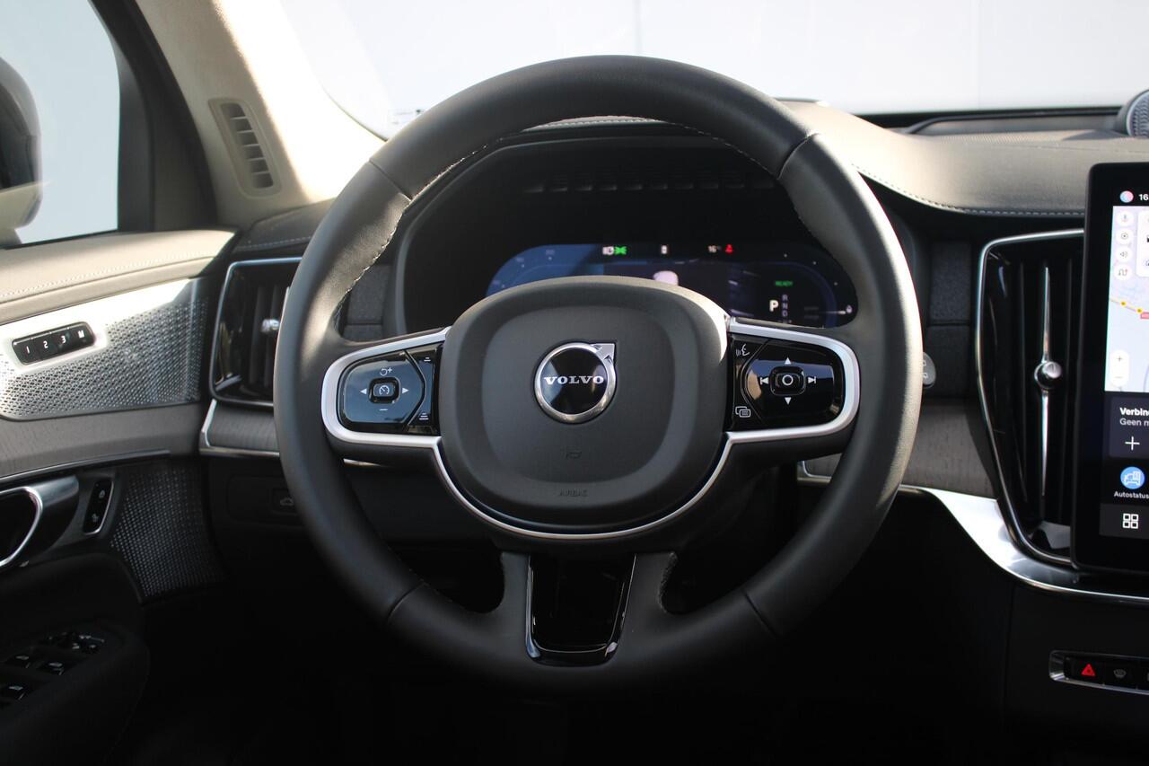 Volvo XC90 T8 445PK Plug-in hybrid AWD Ultra Dark | Luchtvering | Gelamineerde zijruiten | Bowers & Wilkins High End Audio | Massagefunctie voorstoelen | Semi Elektr Trekhaak |