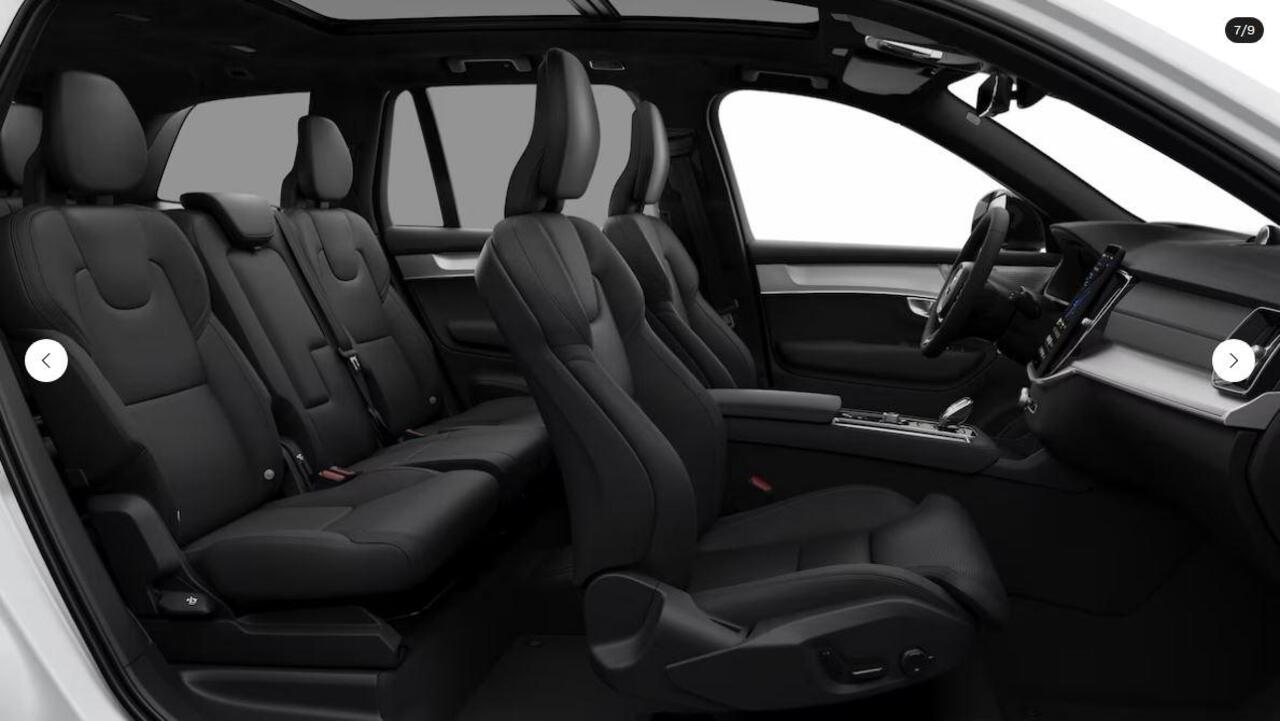 Volvo XC90 T8 Plug-in hybrid Ultra Black Edition | Luchtvering | Bowers & Wilkins | Massage+Ventilatie | Gelamineerd Glas | Trekhaak | 21 Inch