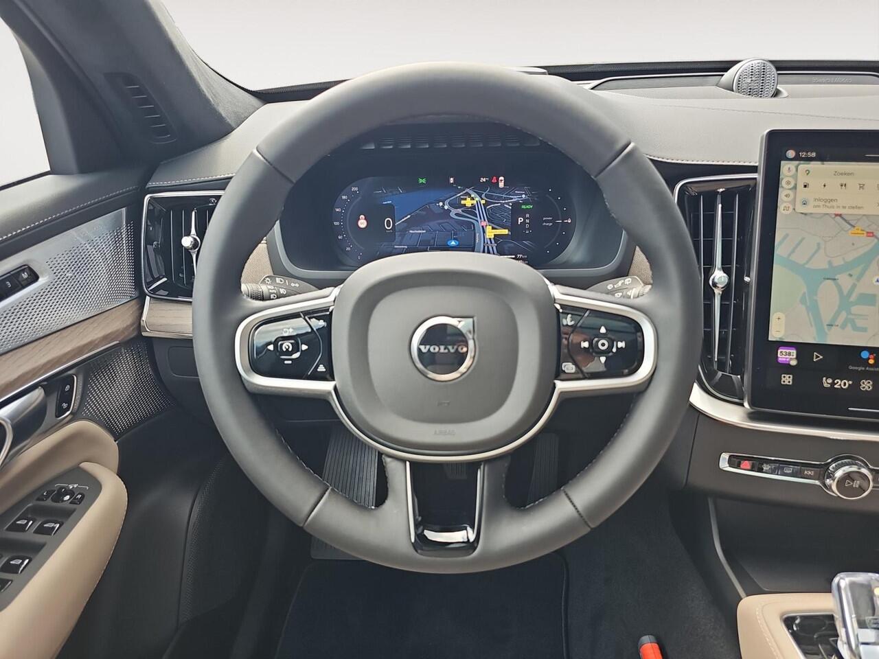 Volvo XC90 2.0 T8 Plug-in hybrid AWD Ultra Dark | Mulberry Red | Luchtvering | Bowers & Wilkins Audio | Massagefunctie voorstoelen |