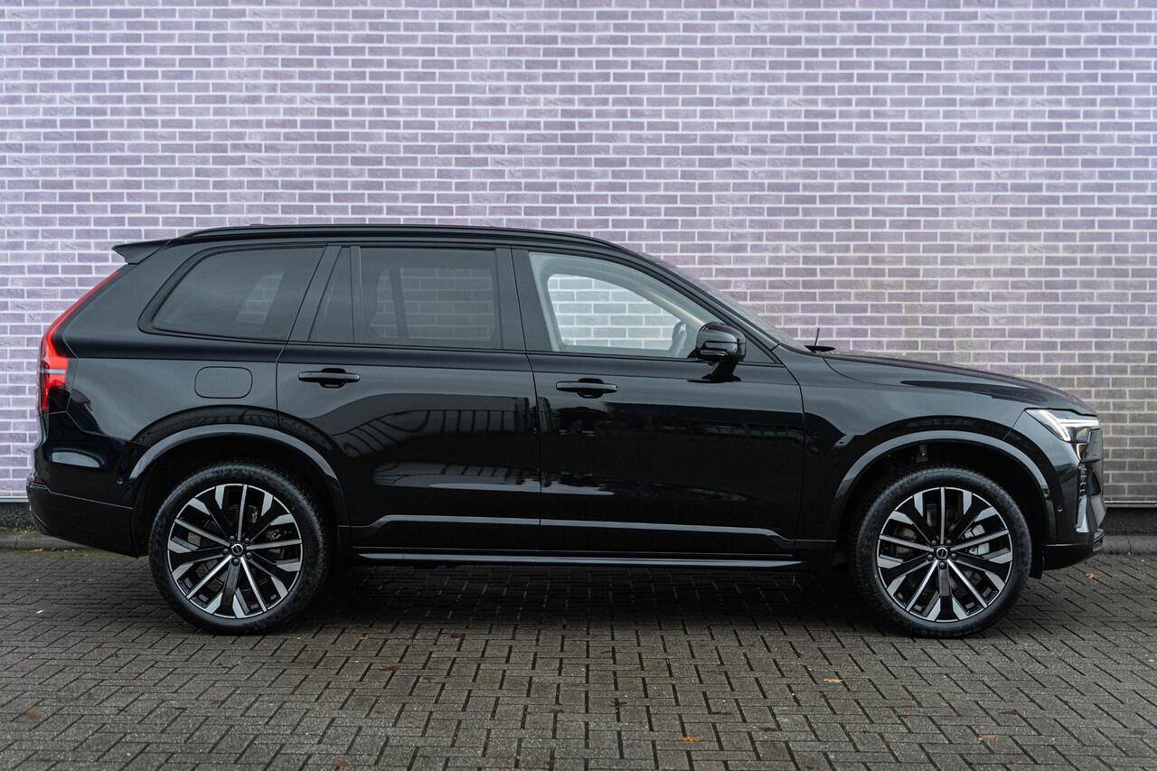 Volvo XC90 T8 Plug-in hybrid AWD Ultra Dark | 7 zits | Adaptieve Cruise Control | Panoramadak | Nappa Lederen Bekleding | Stoelmassage | Harman Kardon Audio | 21" Velgen | Stoel-/Stuurverwarming |