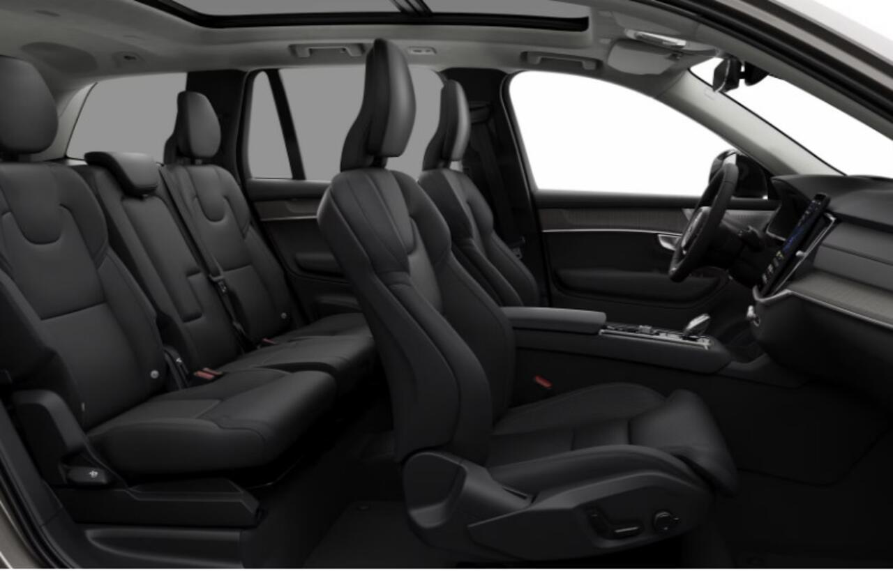 Volvo XC90 2.0 T8 Plug-in hybrid AWD Ultra Dark Luchtvering / Bowers & Wilkins / Stoelventilatie / Stoelmassage / Panoramadak / Gelamineerde ruiten rondom / Apple carplay / Adaptive cruise control / 22" lichtmetalen velgen /