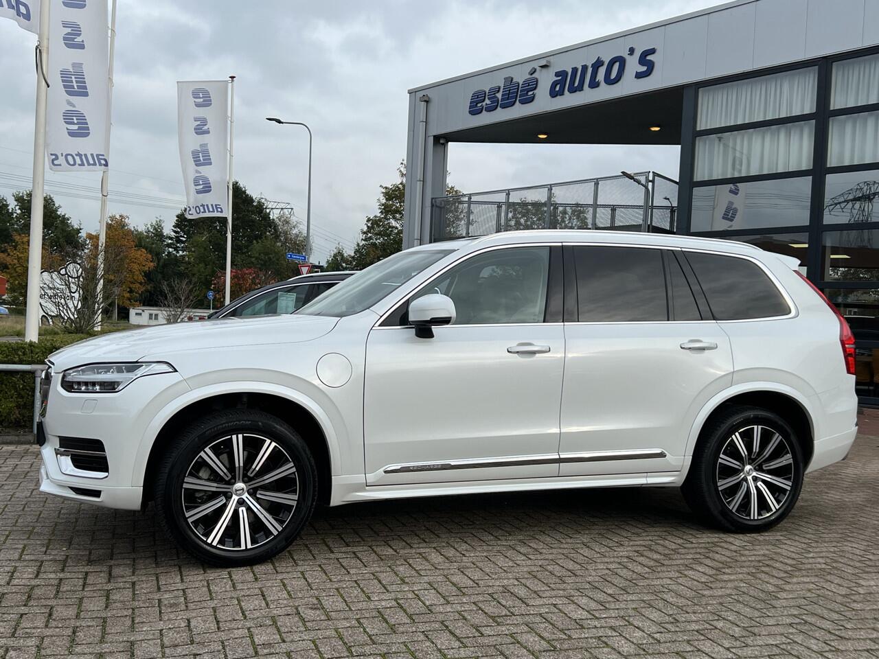 Volvo XC90 2.0 T8 Recharge 392 pk AWD Inscription 7-P Panoramadak Trekhaak Luchtvering 360 Camera Harman Kardon Pilot Assist Stuur + Stoelverwarming + Koeling Nappa Leer Head Up 20 Inch + All Season Plug in Hybride NL Auto Vol Opties