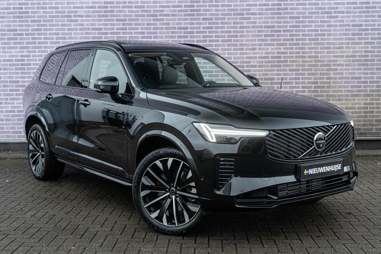 Volvo XC90 T8 Plug-in hybrid AWD Ultra Dark | 7 zits | Adaptieve Cruise Control | Panoramadak | Nappa Lederen Bekleding | Stoelmassage | Harman Kardon Audio | 21" Velgen | Stoel-/Stuurverwarming |