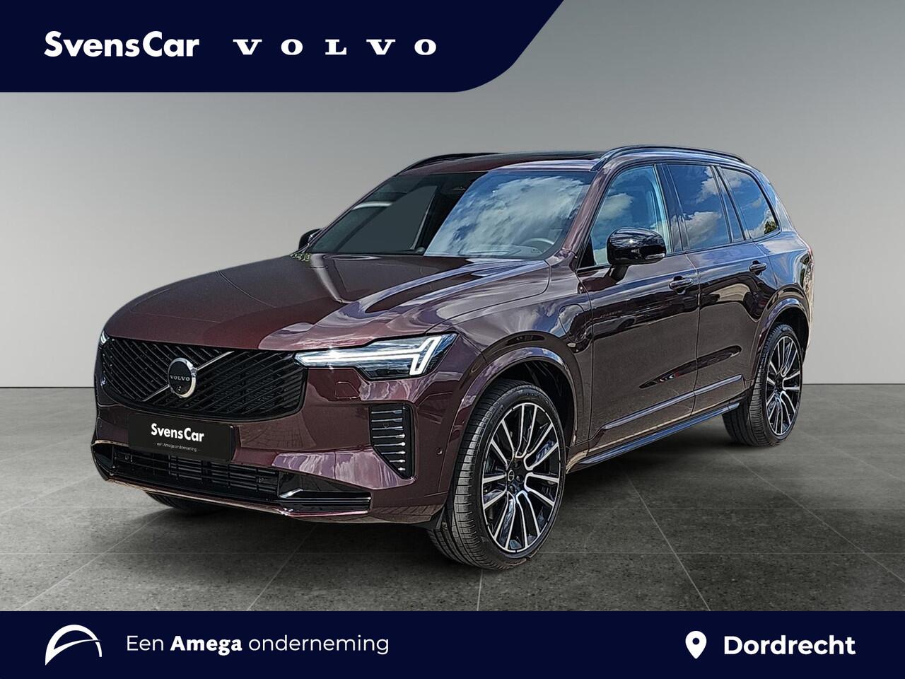 Volvo XC90 2.0 T8 Plug-in hybrid AWD Ultra Dark | Mulberry Red | Luchtvering | Bowers & Wilkins Audio | Massagefunctie voorstoelen |