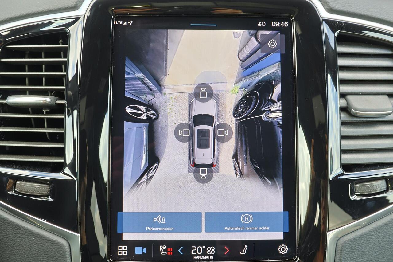 Volvo XC90 T8 Recharge AWD Plus Dark - Luchtvering - Panorama/schuifdak - IntelliSafe Assist & Surround - 360º Camera - Harman/Kardon audio - Adaptieve LED koplampen - Verwarmde voorstoelen, stuur & achterbank - Parkeersensoren voor & achter - Elektr. bedienb. voors