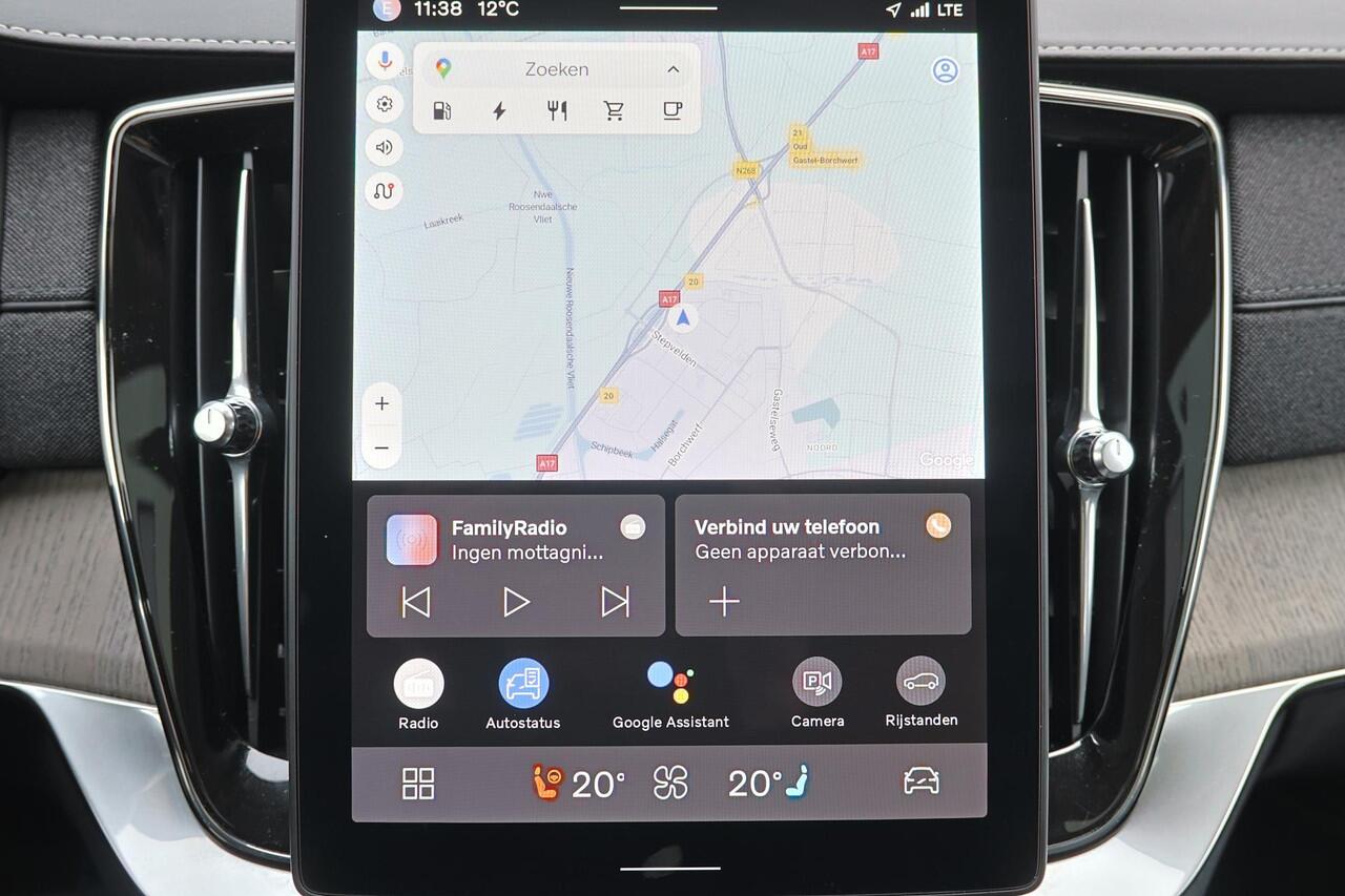 Volvo XC90 T8 Recharge AWD Ultra Dark - Luchtvering - Panorama/schuifdak - IntelliSafe Assist & Surround - 360º Camera - Bowers & Wilkins audio - Verwarmde voorstoelen, stuur & achterbank - Parkeersensoren voor & achter - Elektr. bedienb. voorstoelen met geheugen - 