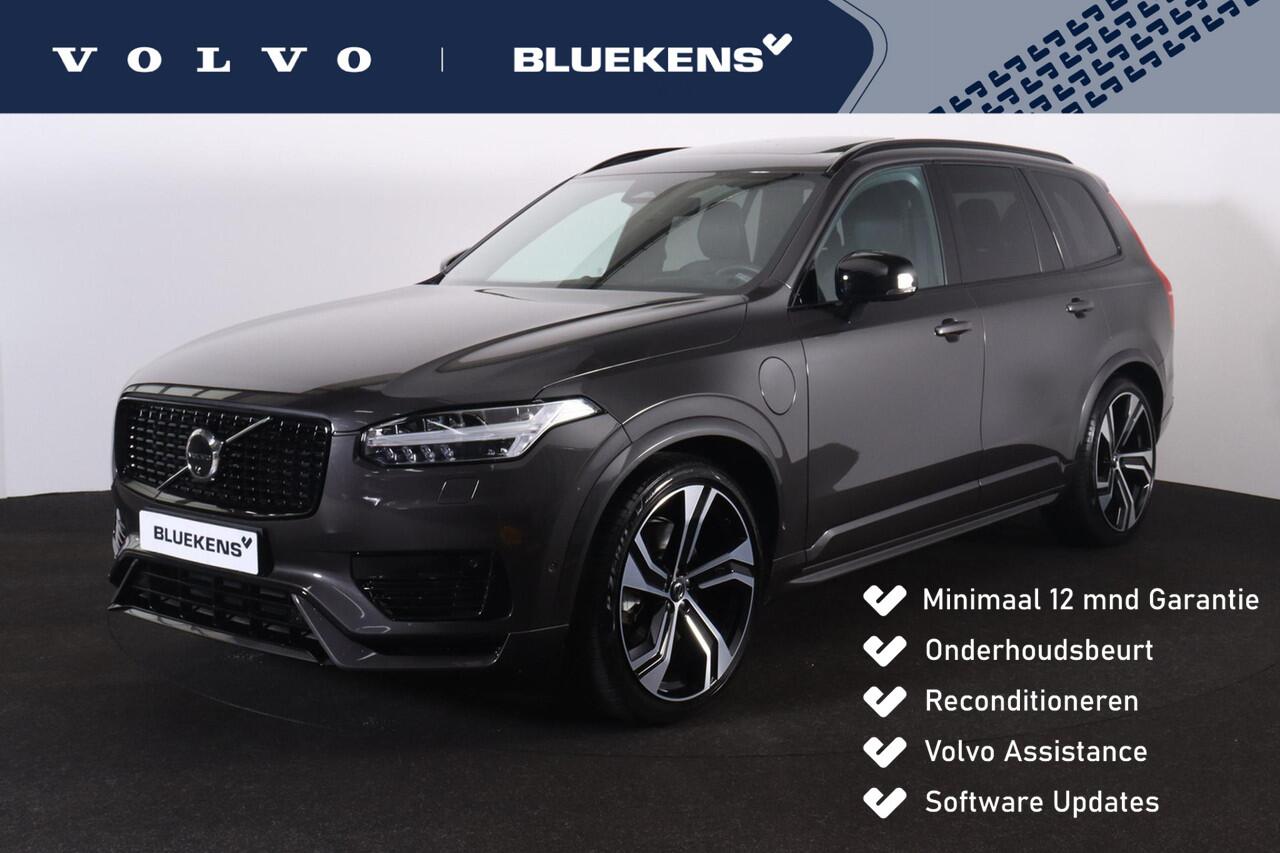 Volvo XC90 T8 Recharge AWD Ultra Dark - Luchtvering - Panorama/schuifdak - IntelliSafe Assist & Surround - Bowers & Wilkins audio - 360º Camera - Adaptieve LED koplampen - Verwarmde voorstoelen, stuur & achterbank - Parkeersensoren voor & achter - Elektr. bedienb. v