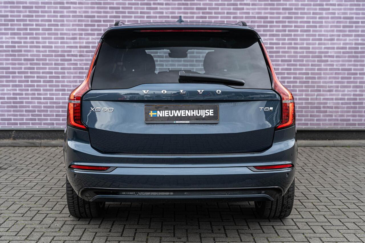 Volvo XC90 T8 Plug-in hybrid AWD Ultra Dark | 7-Zits | Google | Longe Range | Luchtvering | Gelamineerde Zijruiten | 360 Camera | BLIS | LED Matrix Koplampen | Adaptive Cruise Control | Dodehoekdetectie | Harman Kardon Audio | Elek. Achterklep